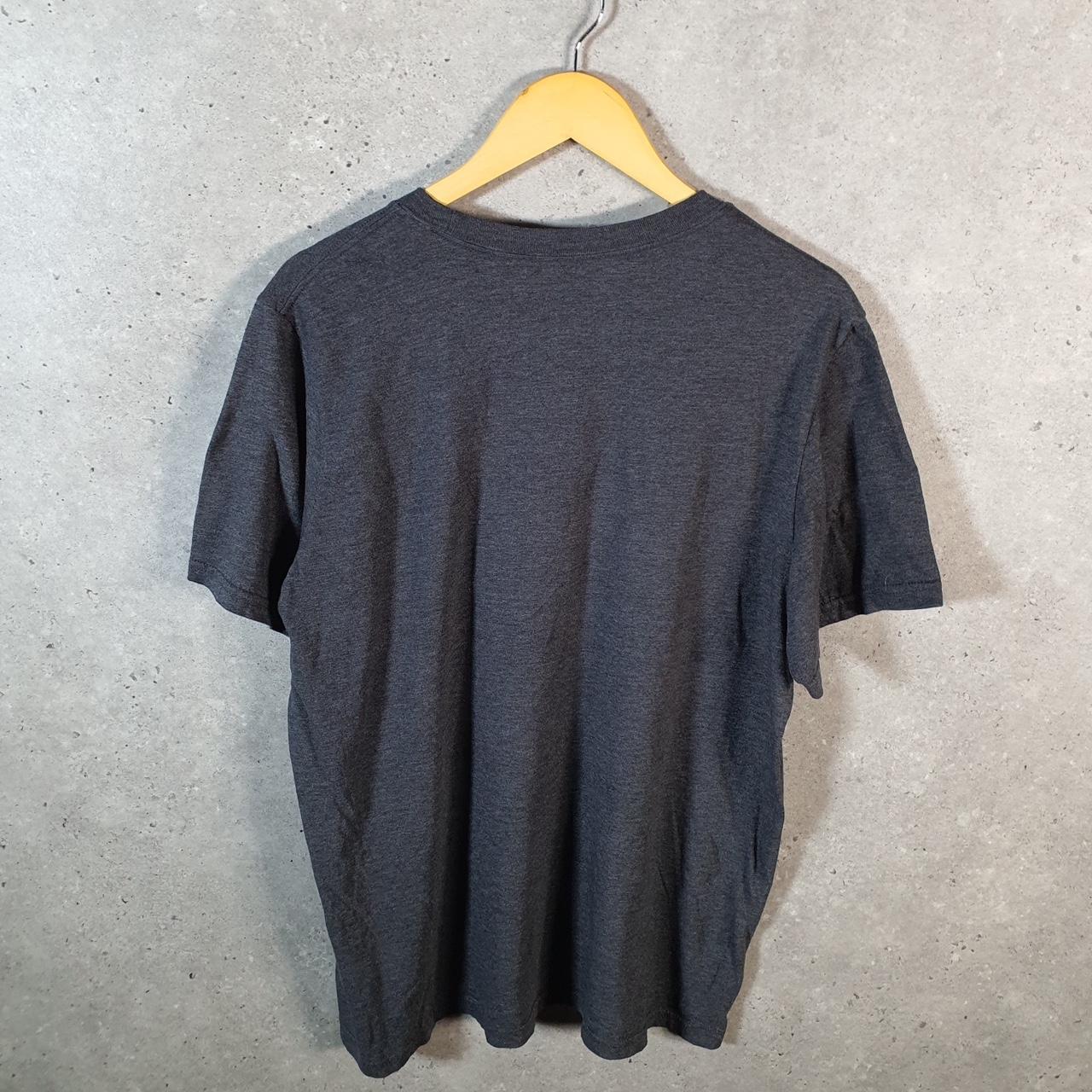 Vintage Adidas Spellout T Shirt Mens Large Grey Three Stripes Logo Athletic