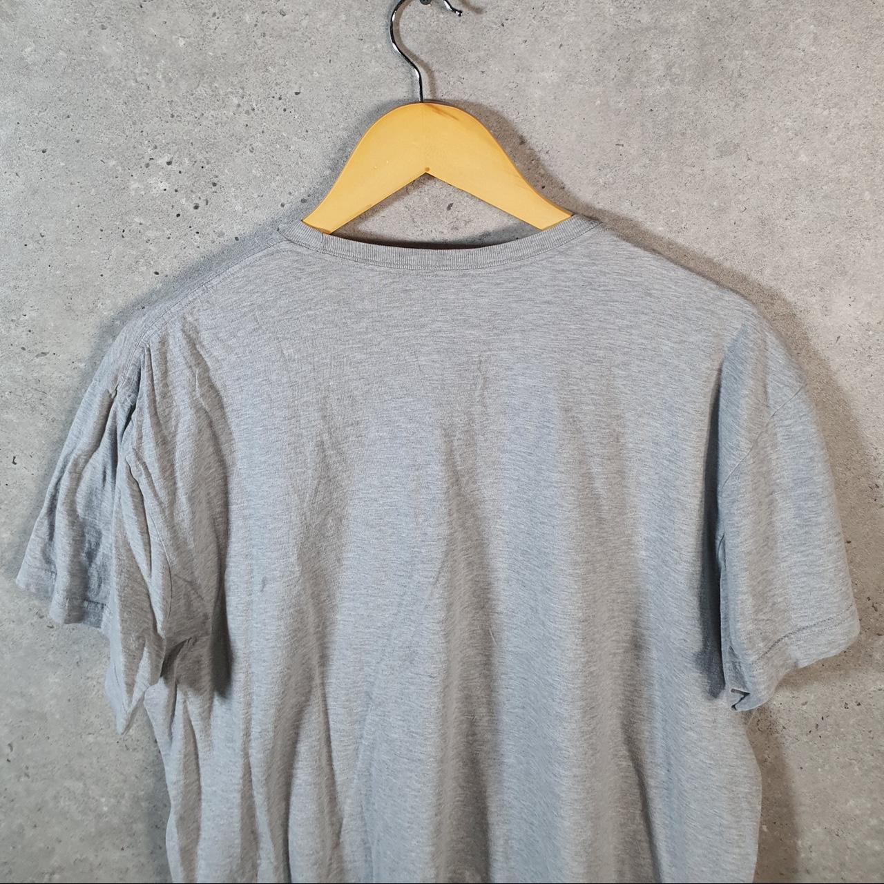 Vintage Ralph Lauren Polo T Shirt Men’s Large Grey Embroidered Pony Classic Fit C9100