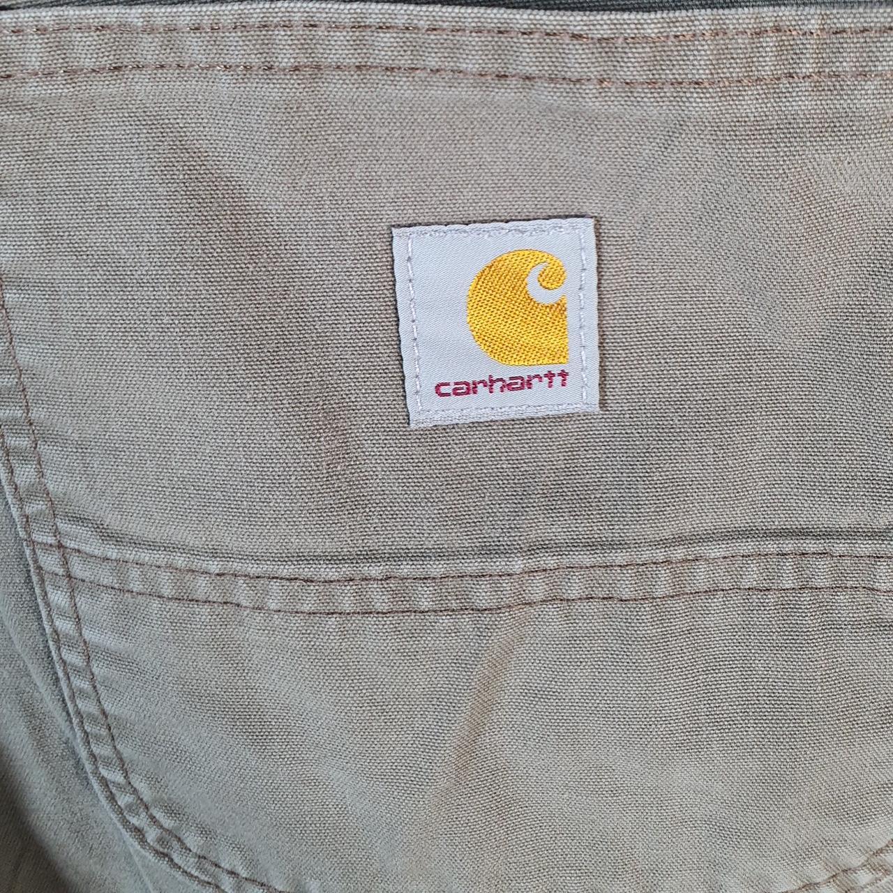 Vintage Carhartt Baggy Carpenter Shorts Jorts Cargo Men’s W38 Grey Loose Fit Workwear A4704