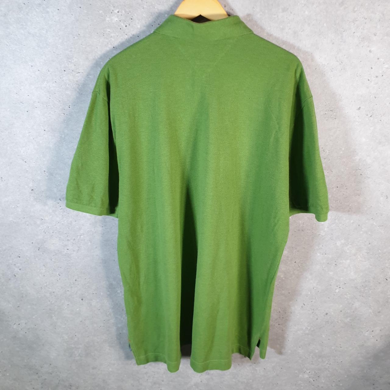 Vintage Tommy Hilfiger Polo Shirt Men’s XL Green Classic Fit Embroidered Logo