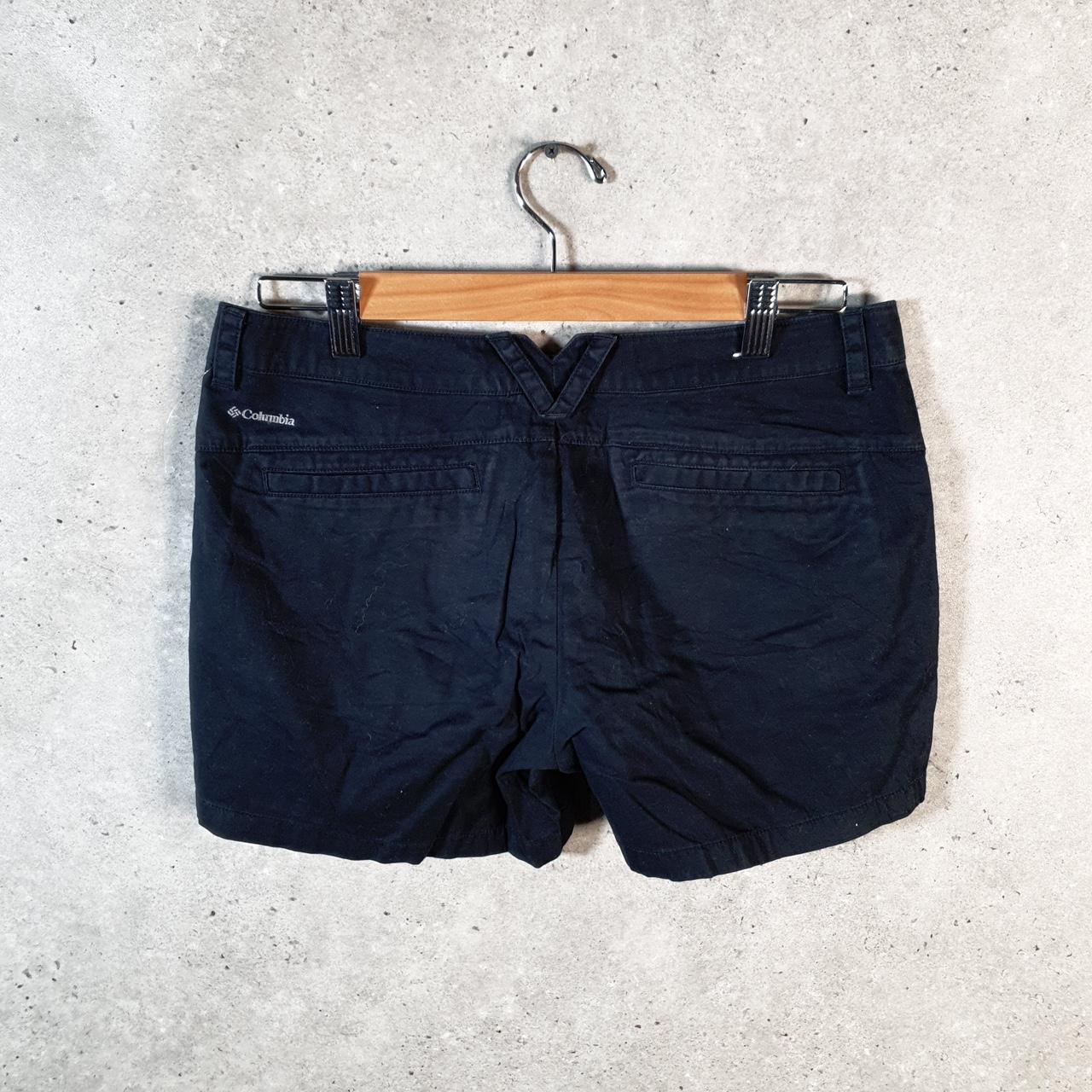 Vintage Columbia Performance Fishing Gear Shorts Womens Uk10 Navy Blue Athletic Hiking