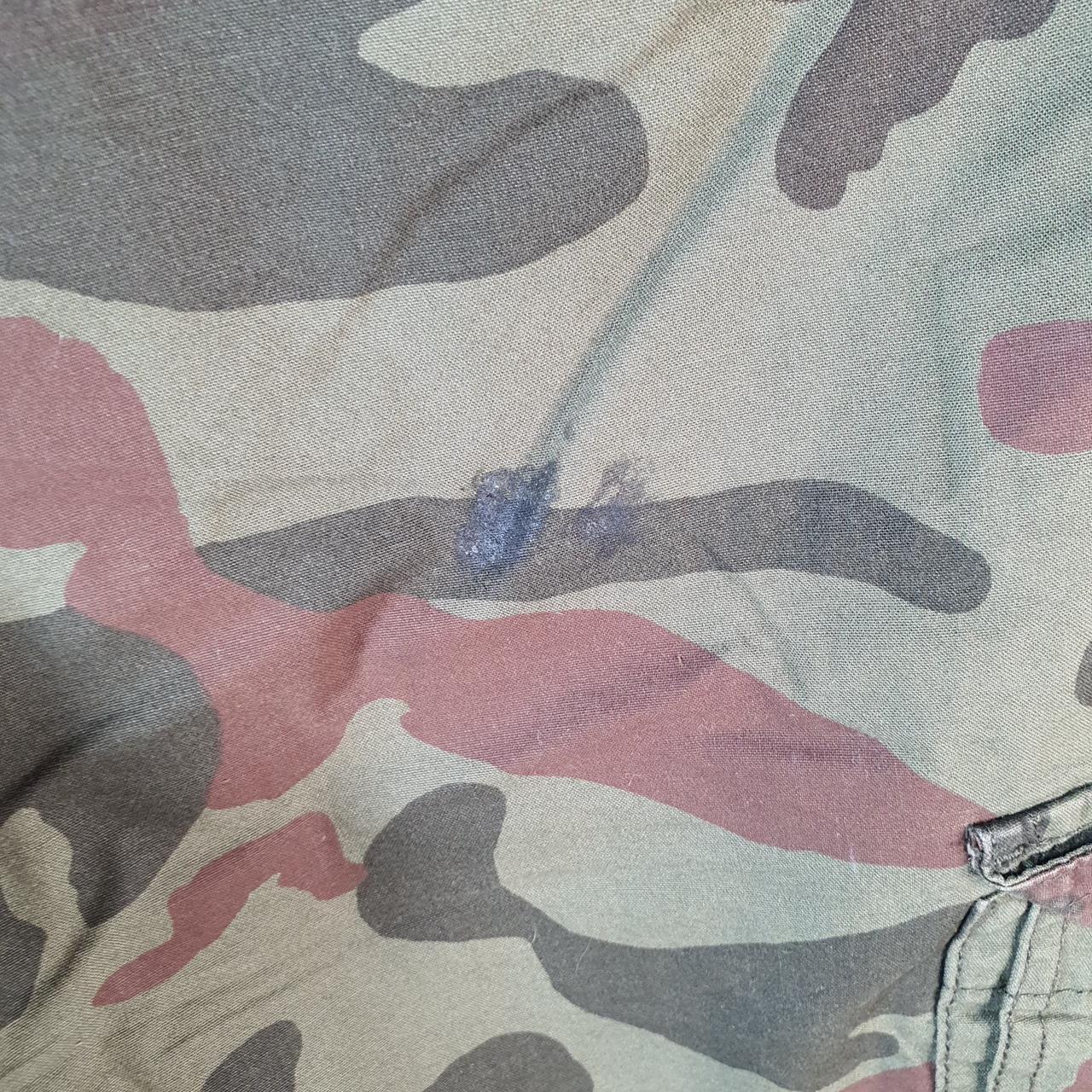 Vintage Dockers Chino Shorts Jorts Cargo Men’s W38 Camouflage Green Brown Baggy Cotton A4413