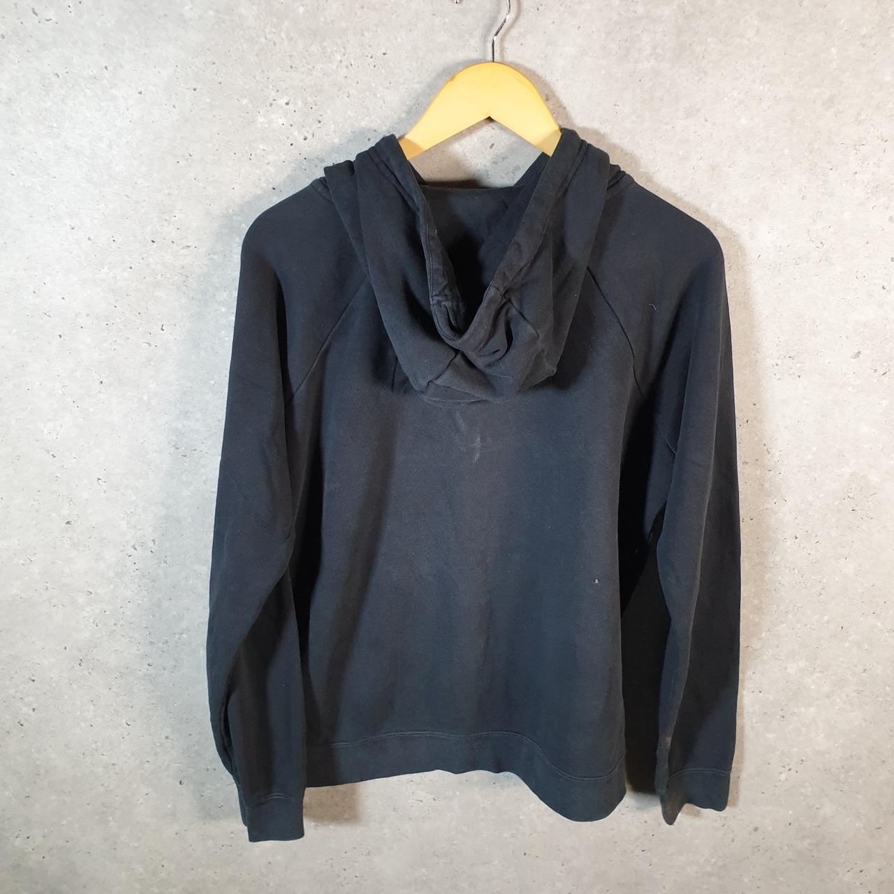 Vintage Nike Club Embroidered Hoodie Womens Large Black Swoosh Y2K Pullover