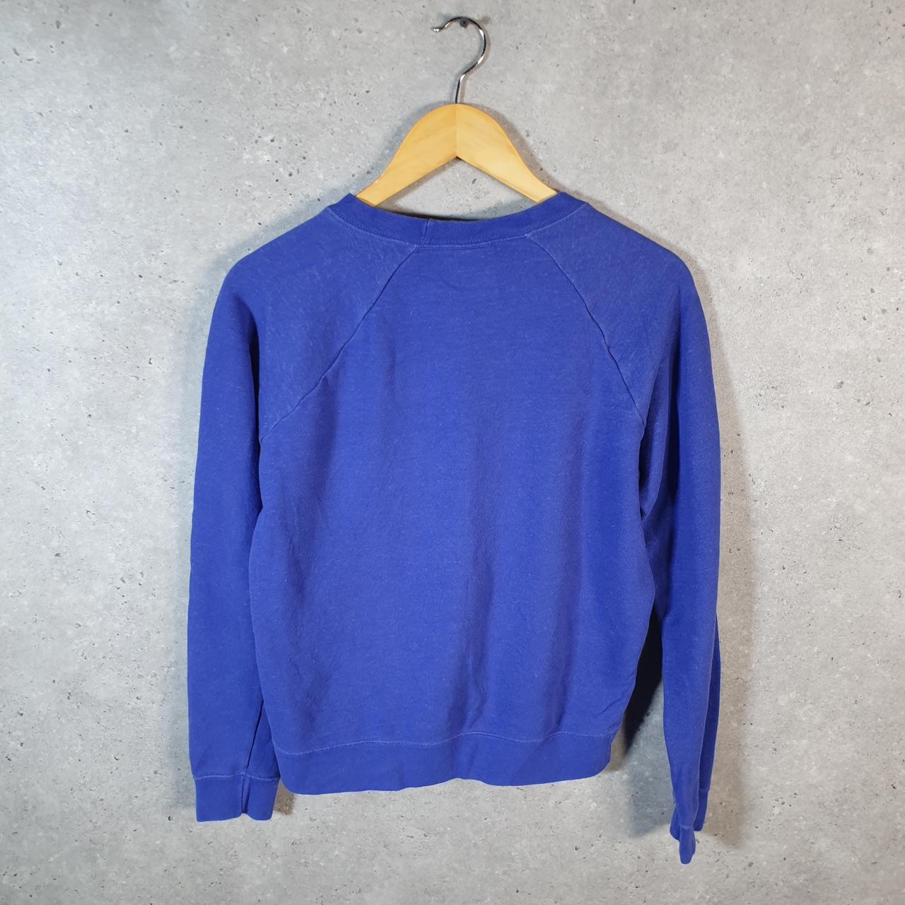 Vintage Nike Club Cropped Sweatshirt Womens Small Blue Swoosh Y2K Pullover Logo