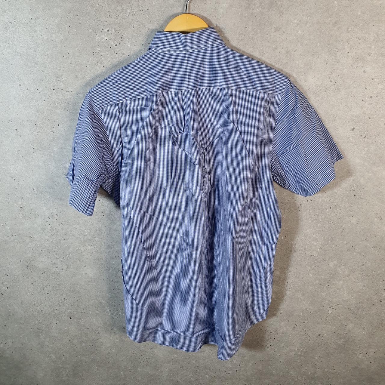 Vintage Ralph Lauren Button Down Shirt Men’s Medium Blue Short Sleeve Pony Cotton