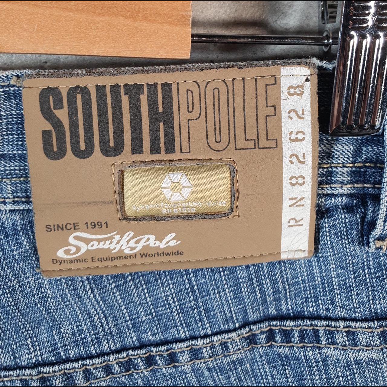 Vintage Southpole Baggy Y2K Hip Hop Jeans Shorts Jorts Mens W30 Blue Denim USA A4468