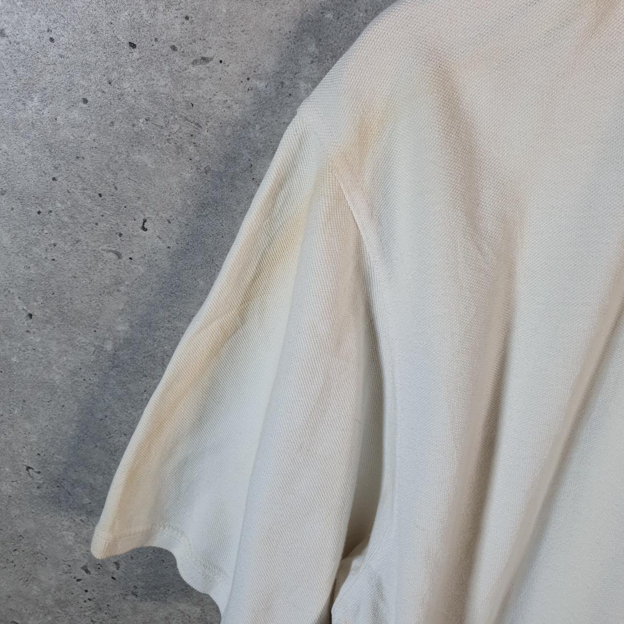 Vintage Puma Spellout Polo Shirt Men’s Large White sports Logo Athletic