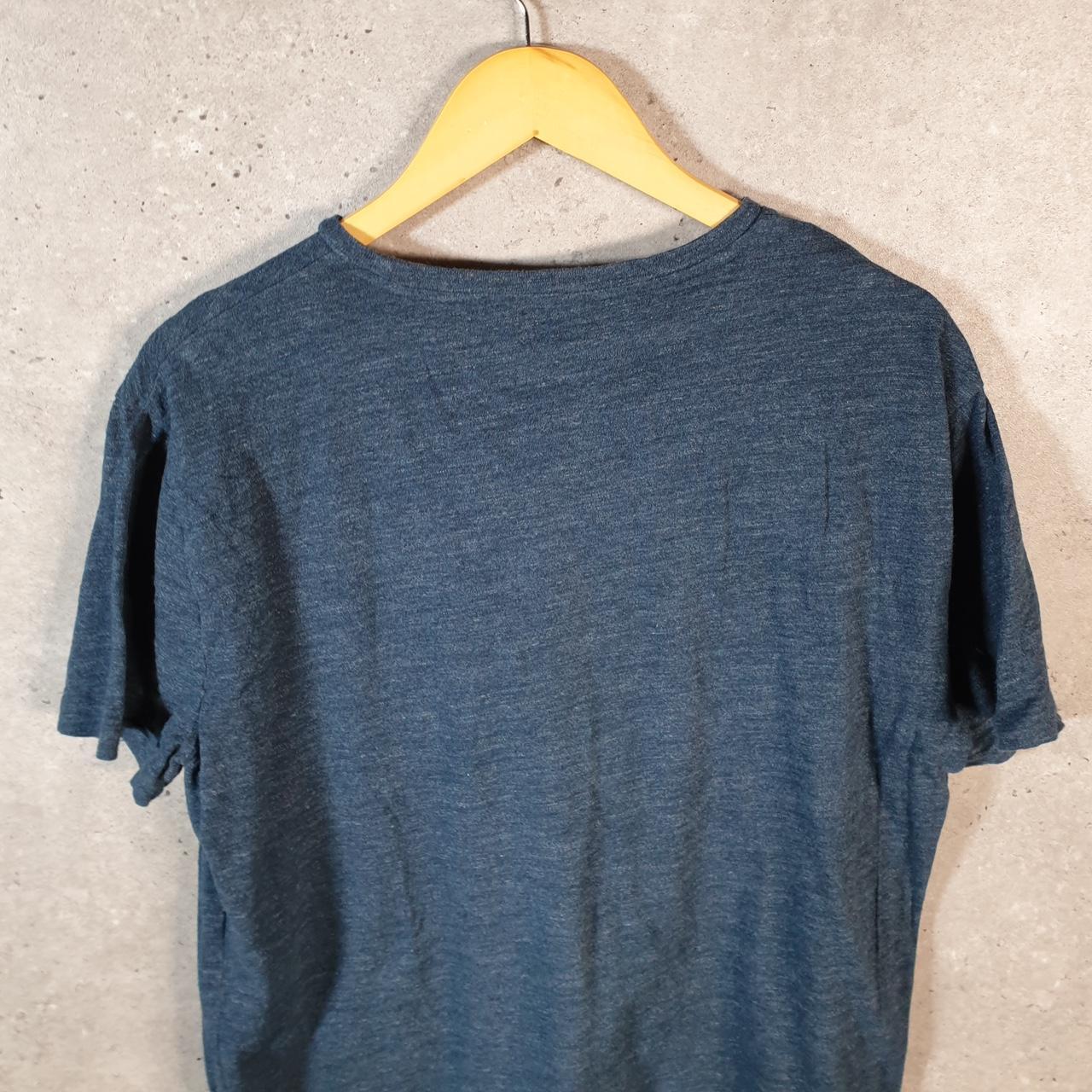 Vintage Ralph Lauren Polo T Shirt Men’s Large Blue Embroidered Custom Slim Fit Pony C9153