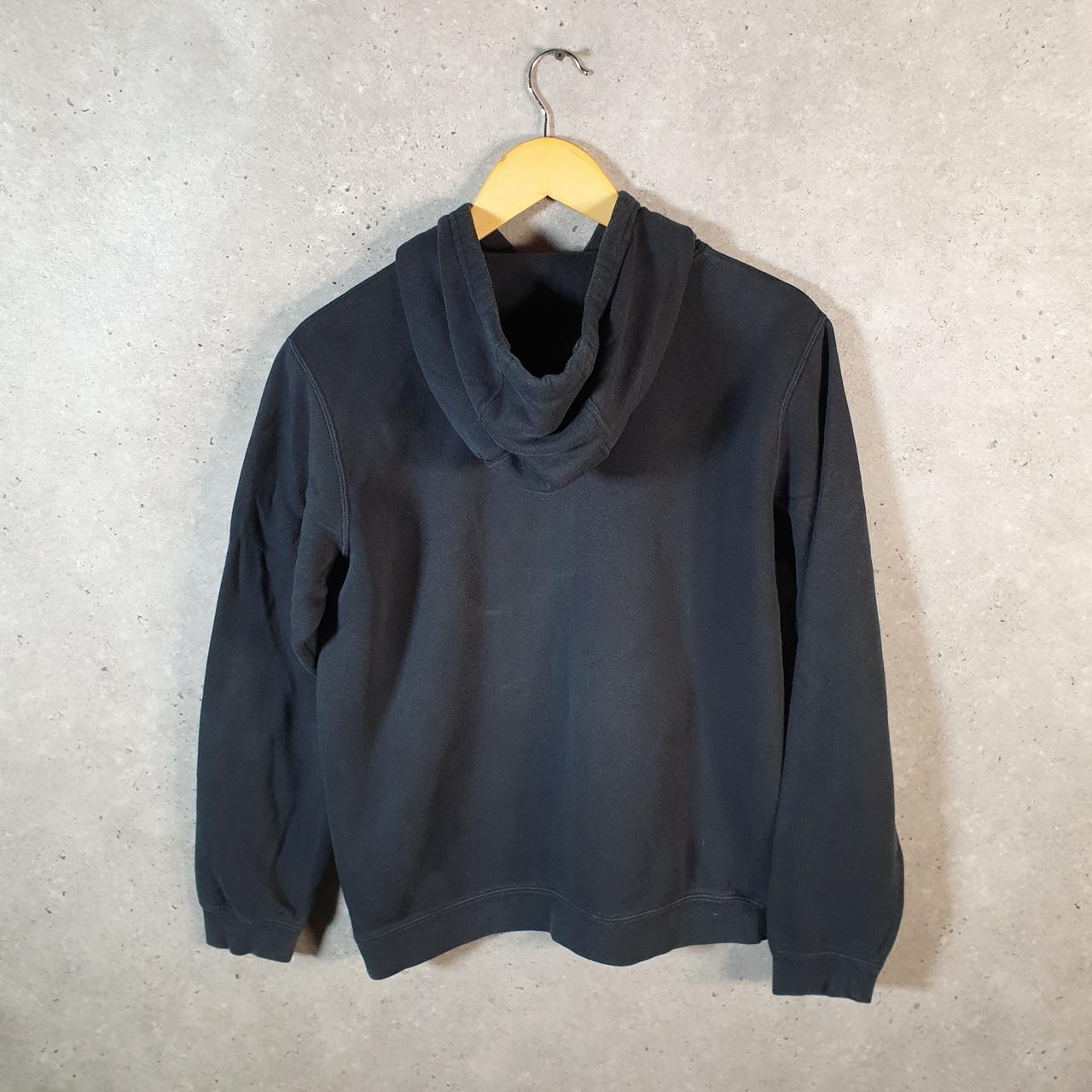 Vintage Nike Club Spellout Hoodie Men’s Medium Black Swoosh Y2K Pullover