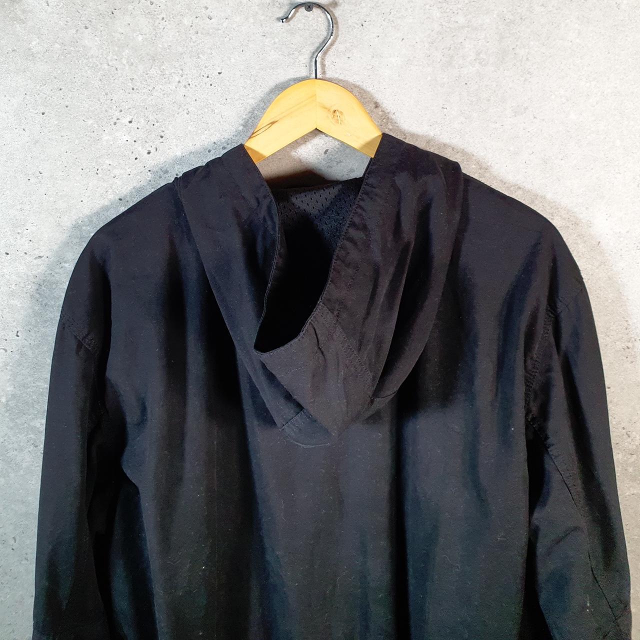 Vintage Carhartt 90s Active Hooded Jacket Men’s Large Black Workwear J298 BLK Canvas USA Big Fish Vintage