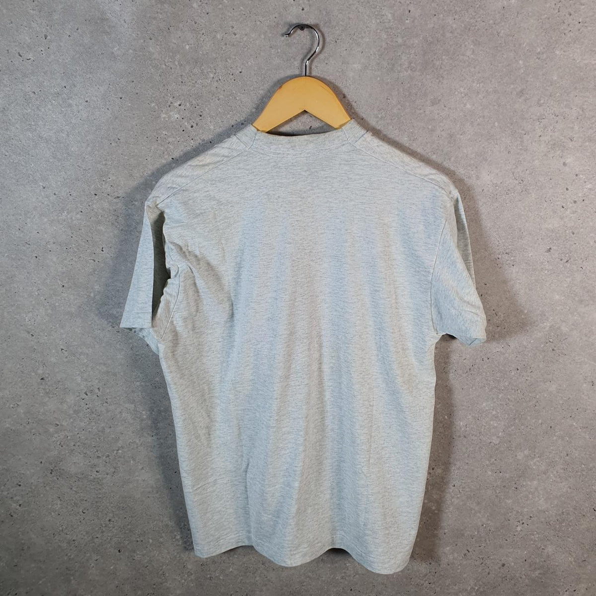 Vintage Fruit of the Loom Plaiville Hot Air Balloon 90s USA Single Stitch T Shirt Men’s Large Grey