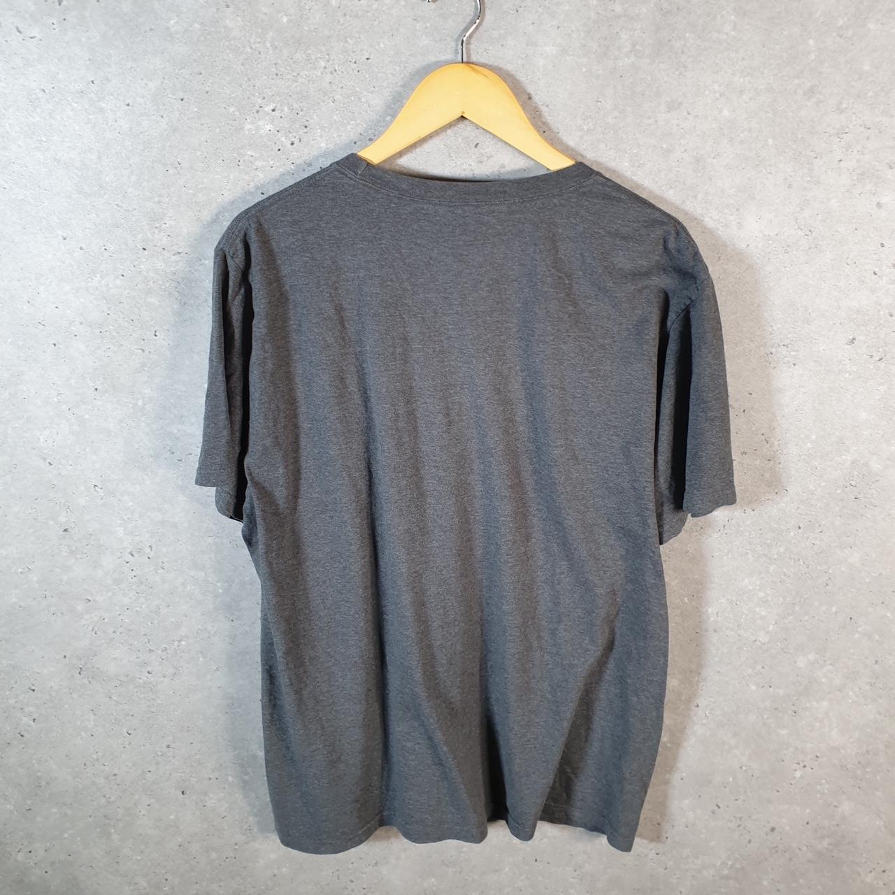 Vintage Adidas Amplifier T Shirt Men’s Large Grey Three Stripes Logo Athletic