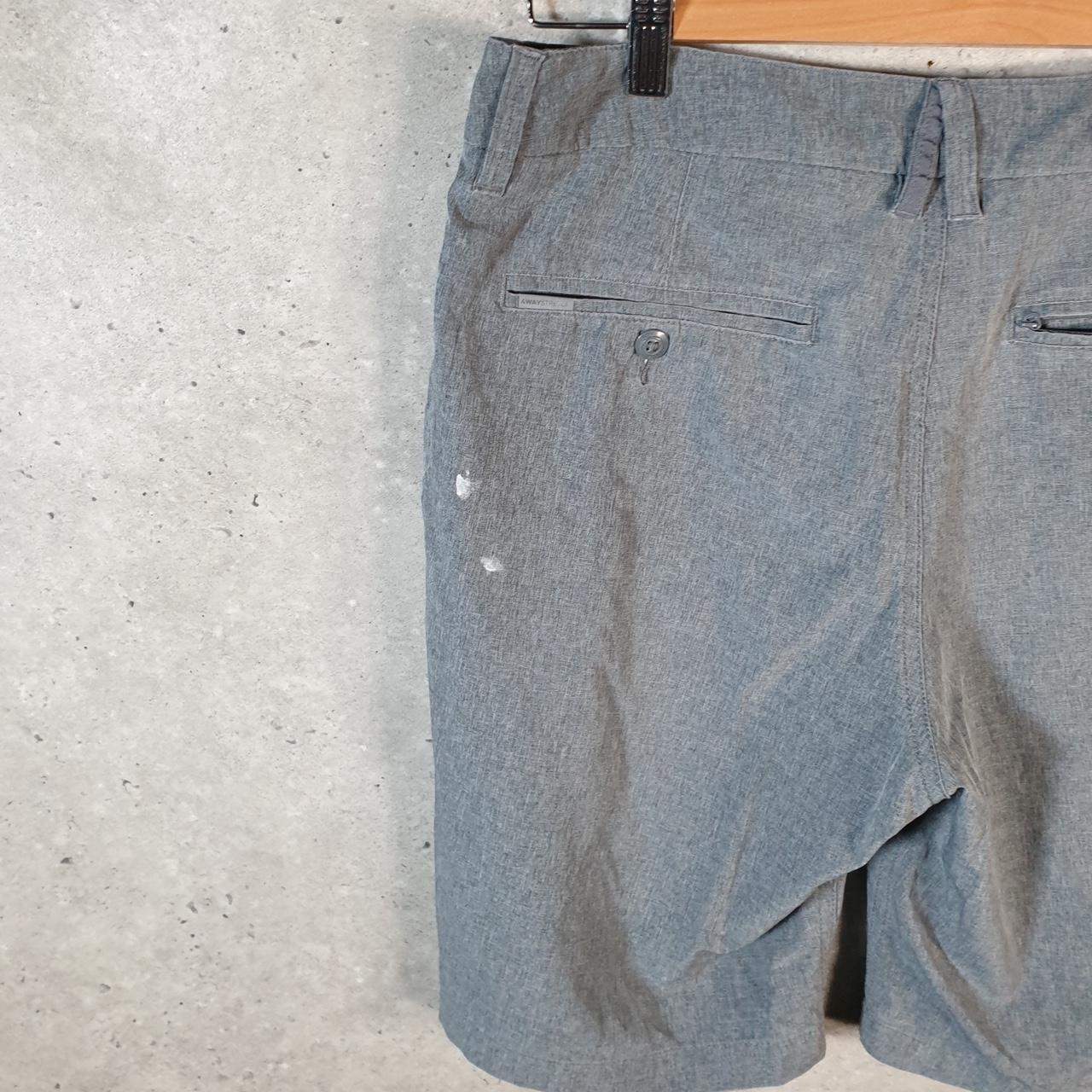 Vintage Quiksilver Chino Shorts Jorts Cargo Men’s W30 Grey Baggy Cotton