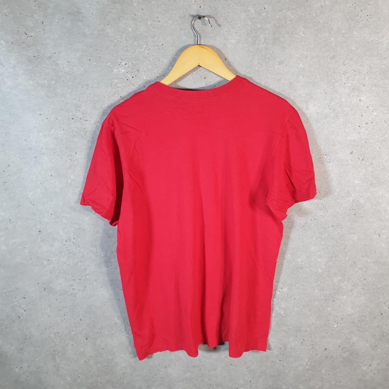 Vintage Nike Spellout Club T Shirt Men’s M Red Logo Swoosh Athletic
