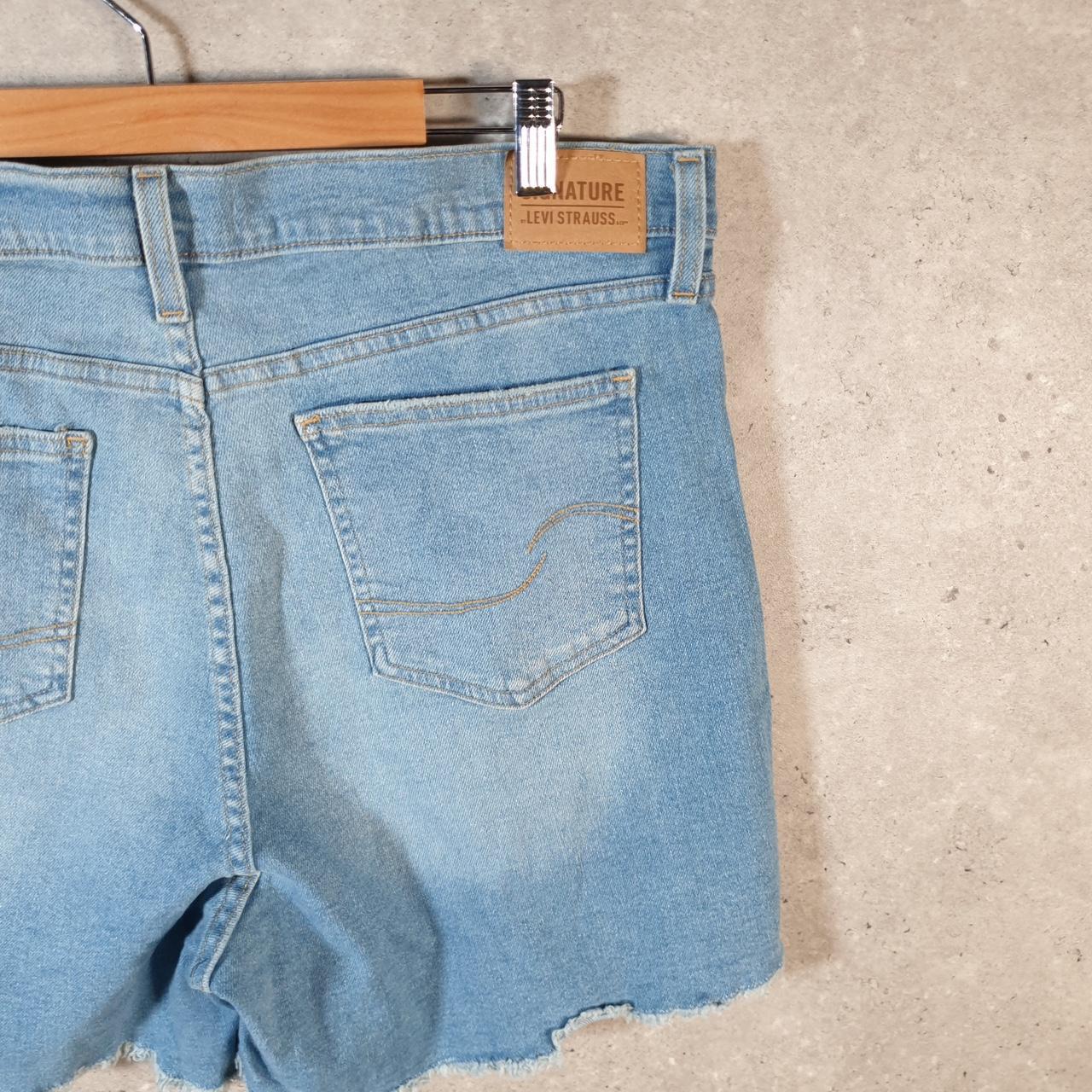 Vintage Levi’s Cut Off Baggy Shorts Jorts Cargo Womens W34 Blue Relaxed Denim