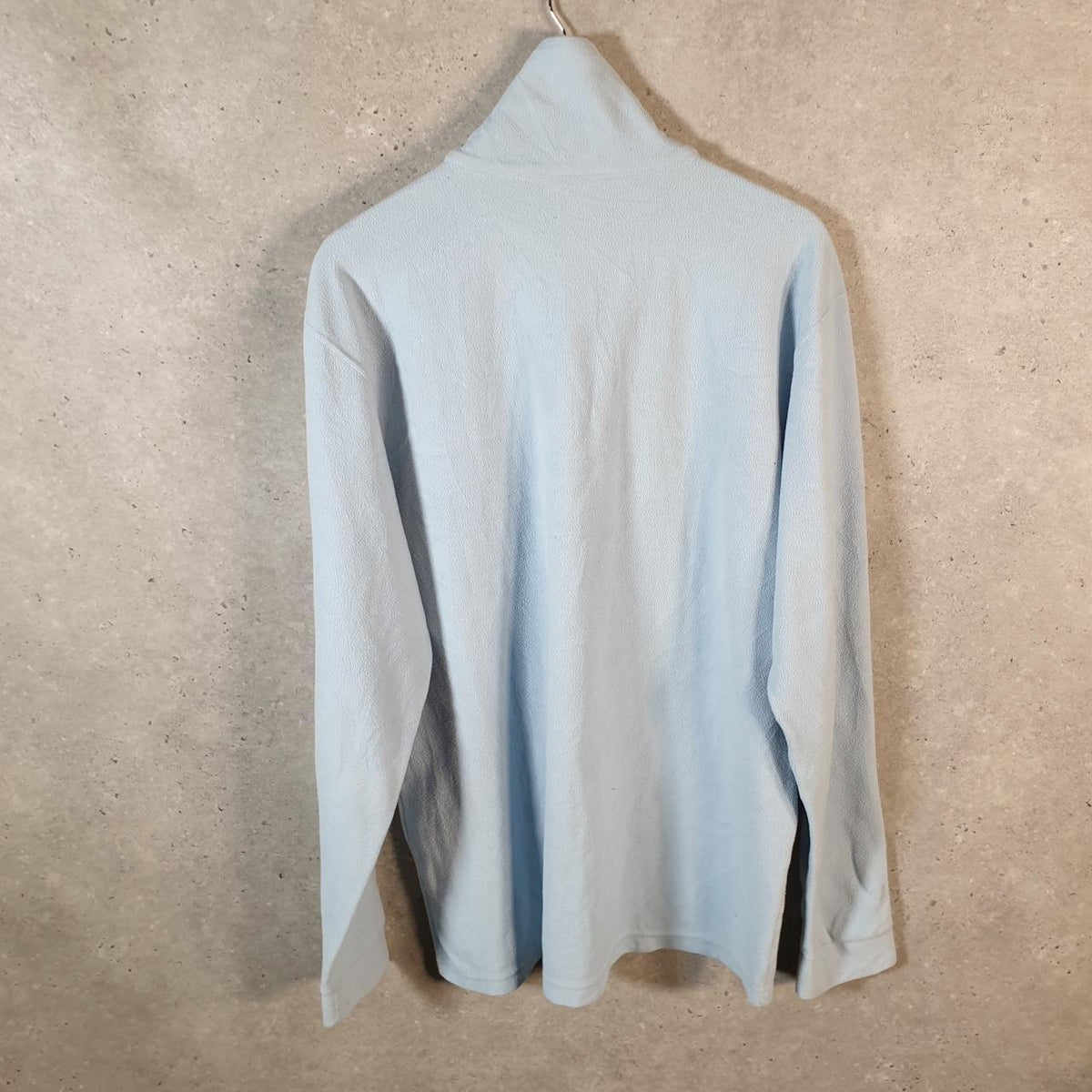 Vintage Champion 1/4 Zip Fleece Pullover Sweatshirt Mens 2XL Blue Embroidered Logo
