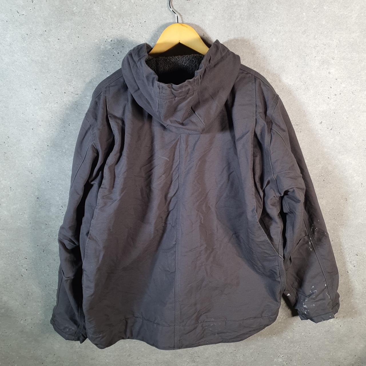 Vintage Carhartt Duck Blanket Lined Jacket Men’s XL Grey Canvas Relaxed Fit USA G2124