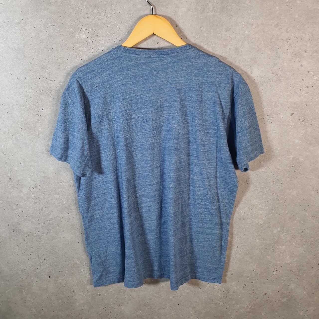 Vintage Ralph Lauren Polo T Shirt Men’s Medium Blue Embroidered Classic Fit Pony C9074