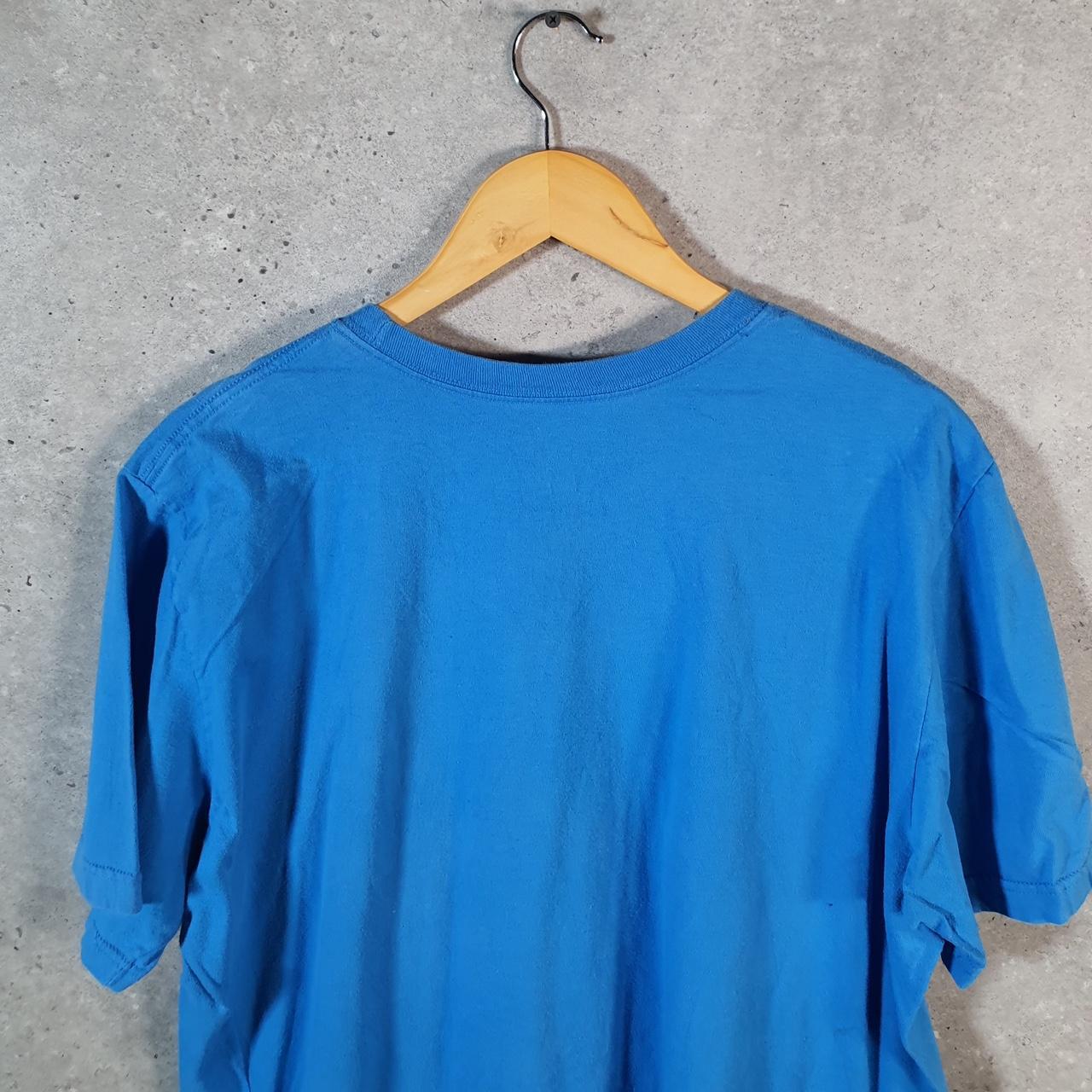 Vintage Nike T Shirt Men’s XL Blue Printed Single Swoosh Logo Athletic Big Fish Vintage