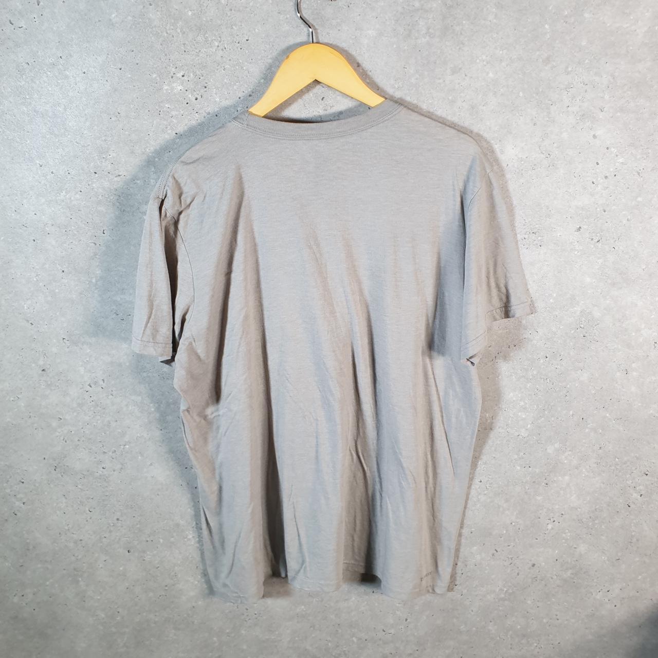 Vintage Adidas Go To Tee Performance T Shirt Men’s XL Grey Graphic Three Stripes Athletic