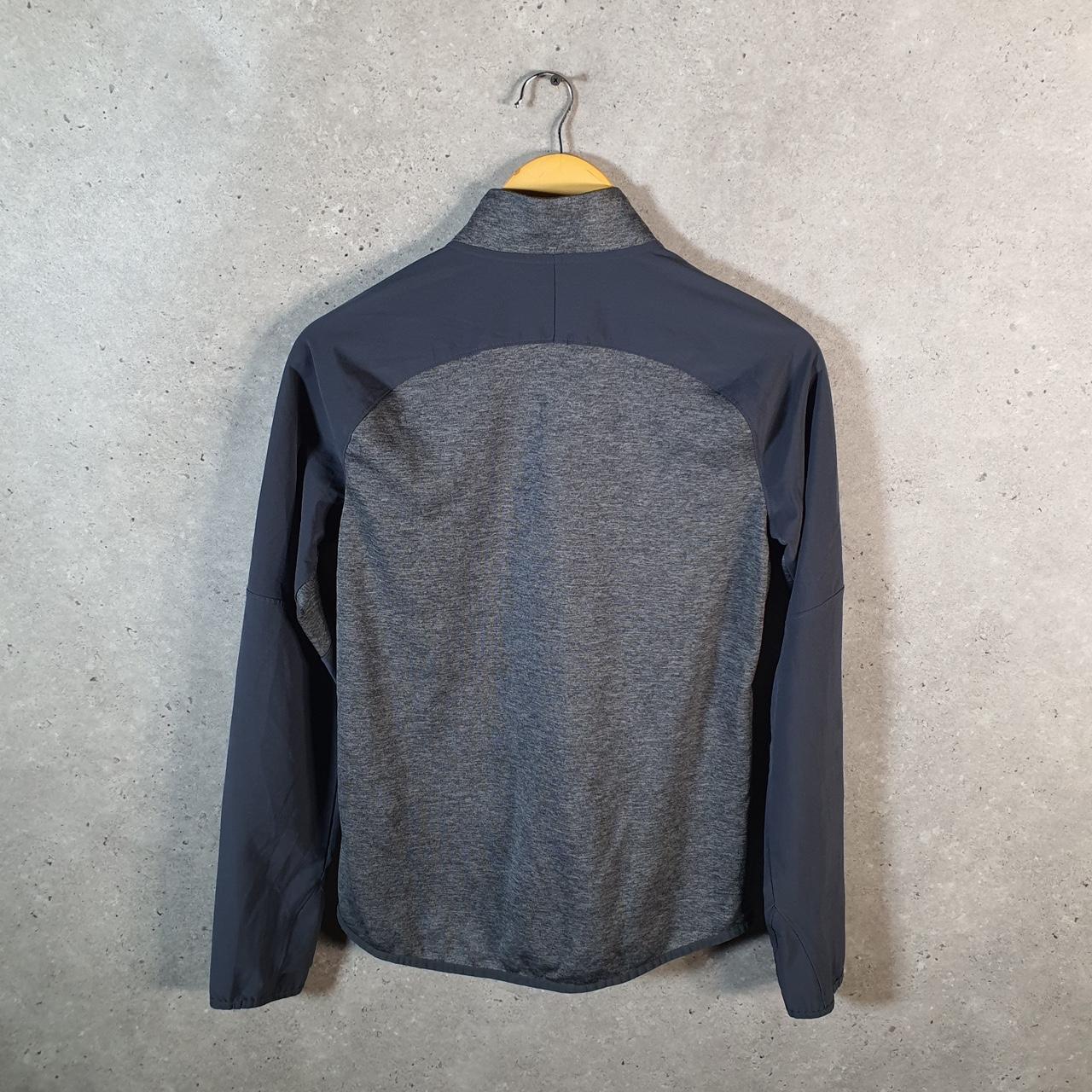 Vintage Under Armour Coldgear Windbreaker Track Jacket Mens Small Grey USA 1/4 Zip