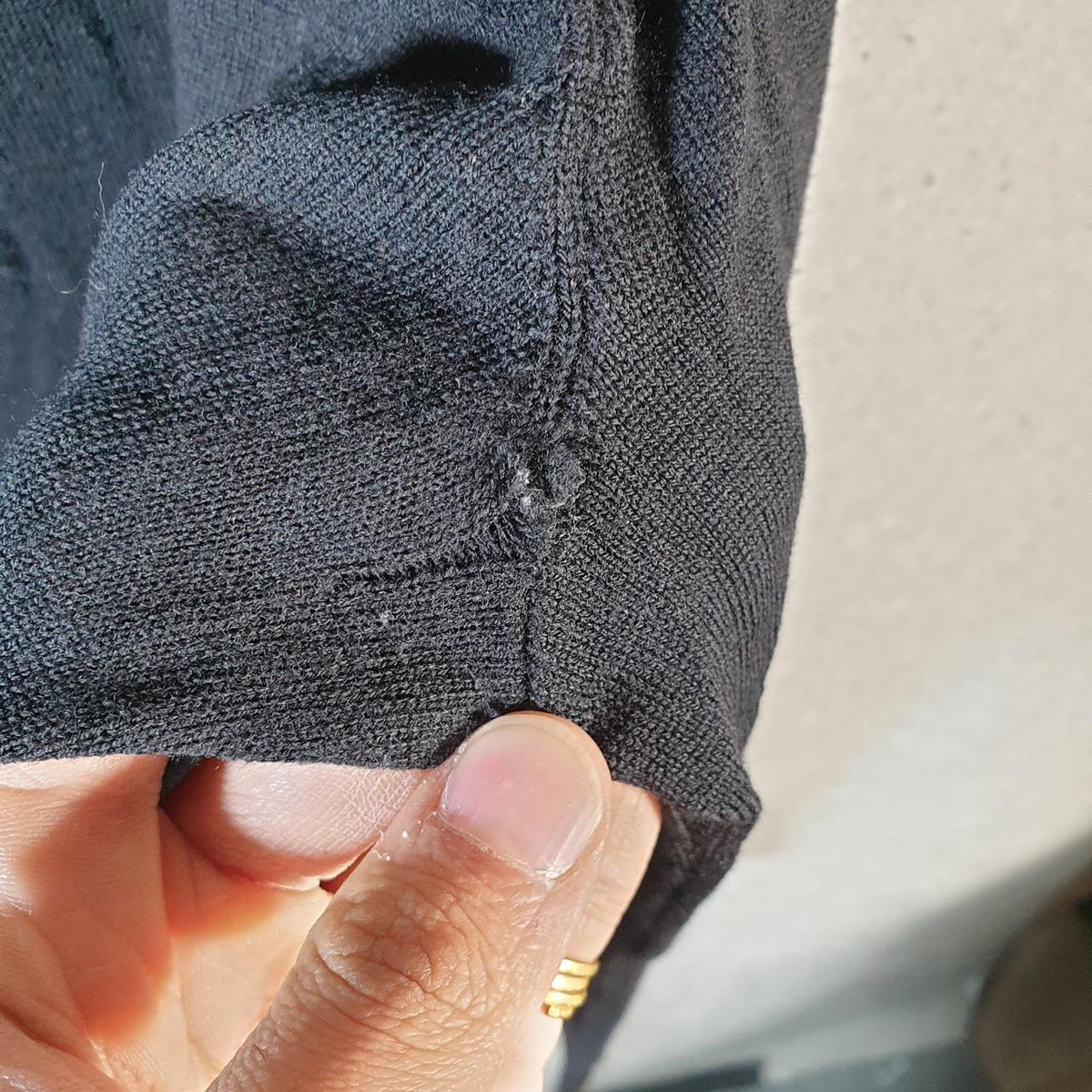 Vintage Ralph Lauren Polo Merino Wool Sweatshirt Men’s 2XL Black Cotton Pullover Pony