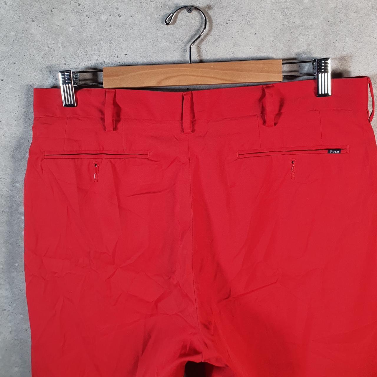 Vintage Ralph Lauren Polo Shorts Jorts Cargo Men’s W33 Red Baggy Cotton A4606