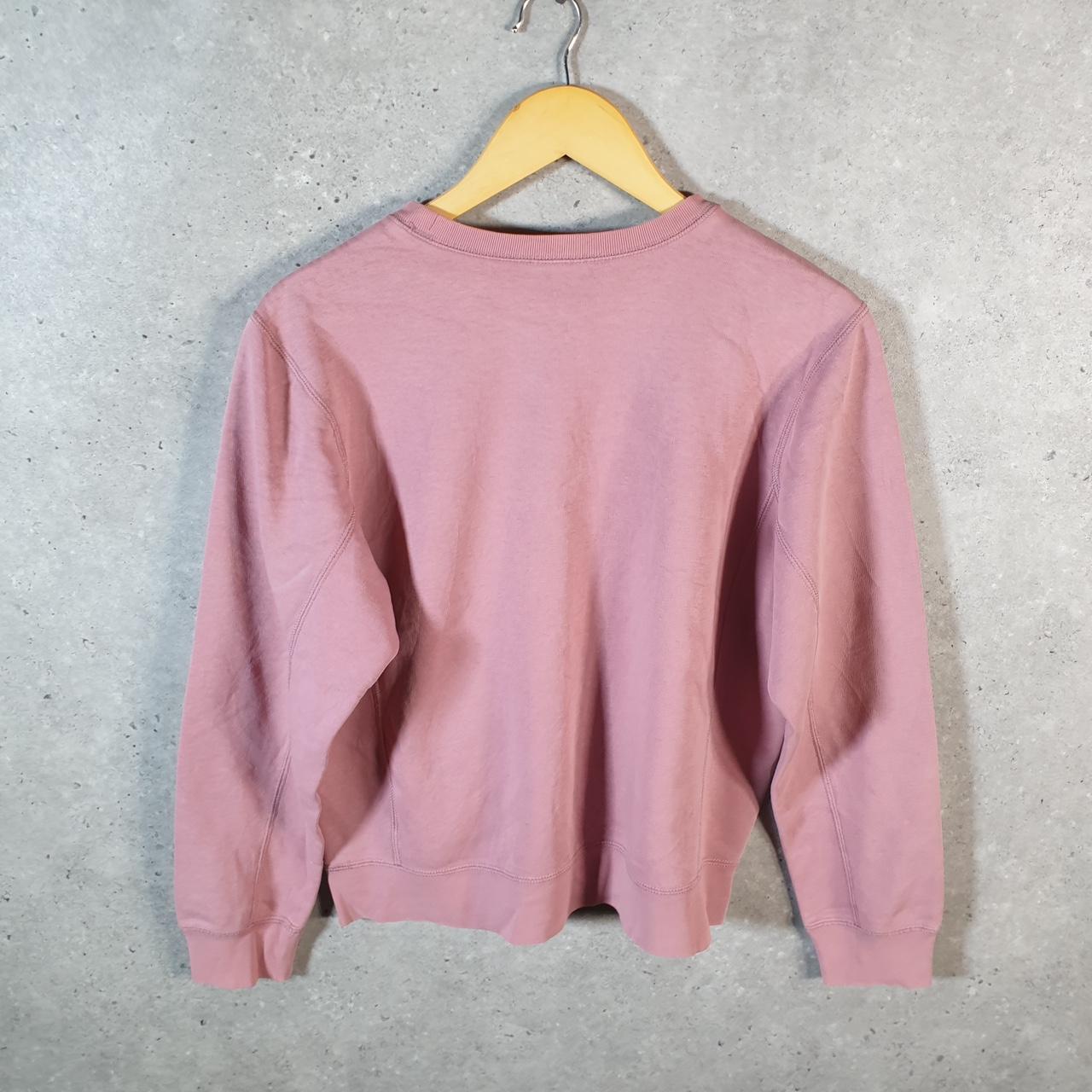 Vintage Adidas 90s Embroidered Sweatshirt Womens UK14 Pink Y2K Pullover Casual