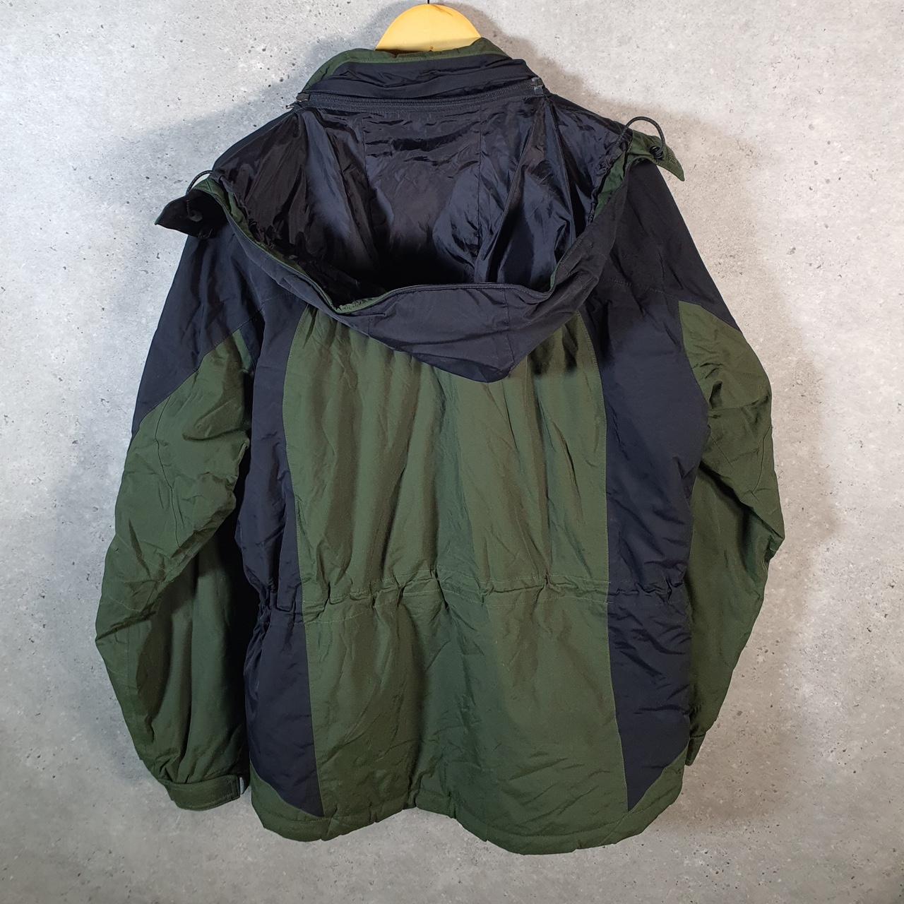 Vintage L.L. Bean Outdoors Nylon Jacket Mens Large Green Waterproof Hooded