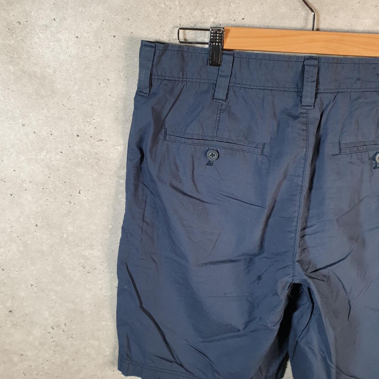 Vintage Izod Golf Chino Shorts Jorts Cargo Men’s W34 Navy Blue Baggy Cotton