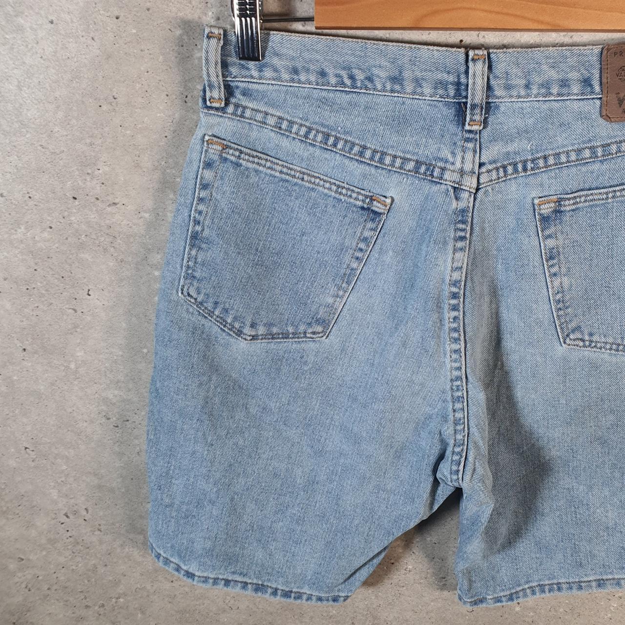 Vintage Wrangler Denim Shorts Jorts Cargo Men’s W30 Relaxed Blue Baggy Cotton