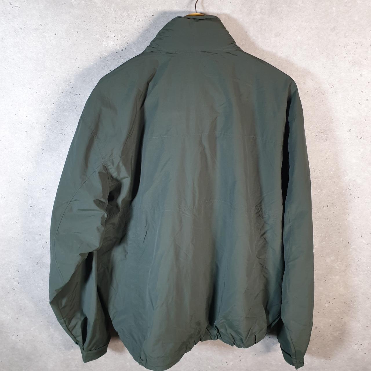 Vintage L.L. Bean Outdoors Nylon Jacket Mens XL Khaki Green Waterproof Hooded