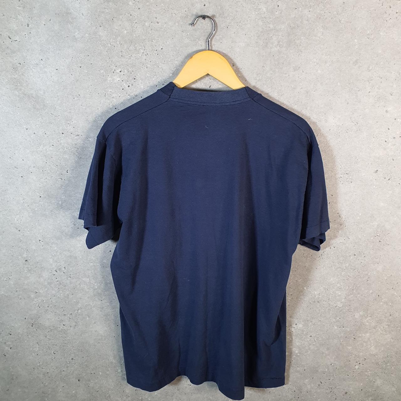 Vintage Fruit Of The Loom Wolves Native American 90s USA Single Stitch T Shirt Men’s Large Blue