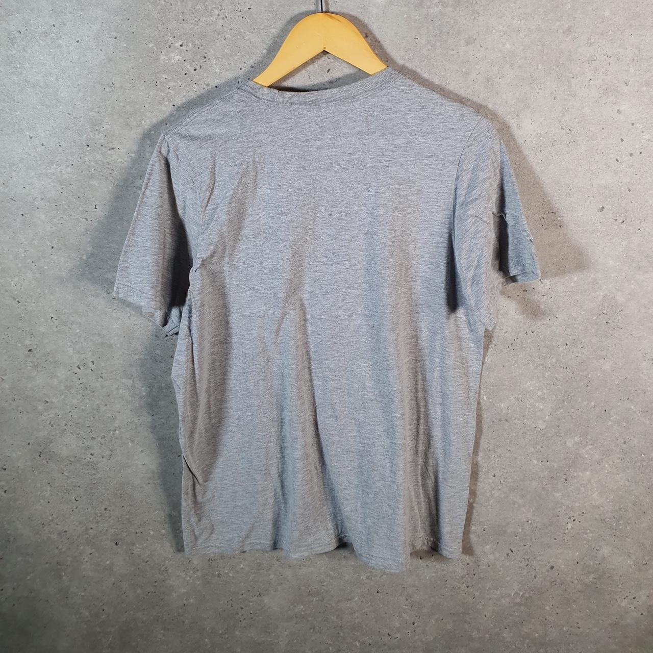 Vintage Adidas Amplifier T Shirt Men’s Medium Grey Three Stripes Athletic Logo