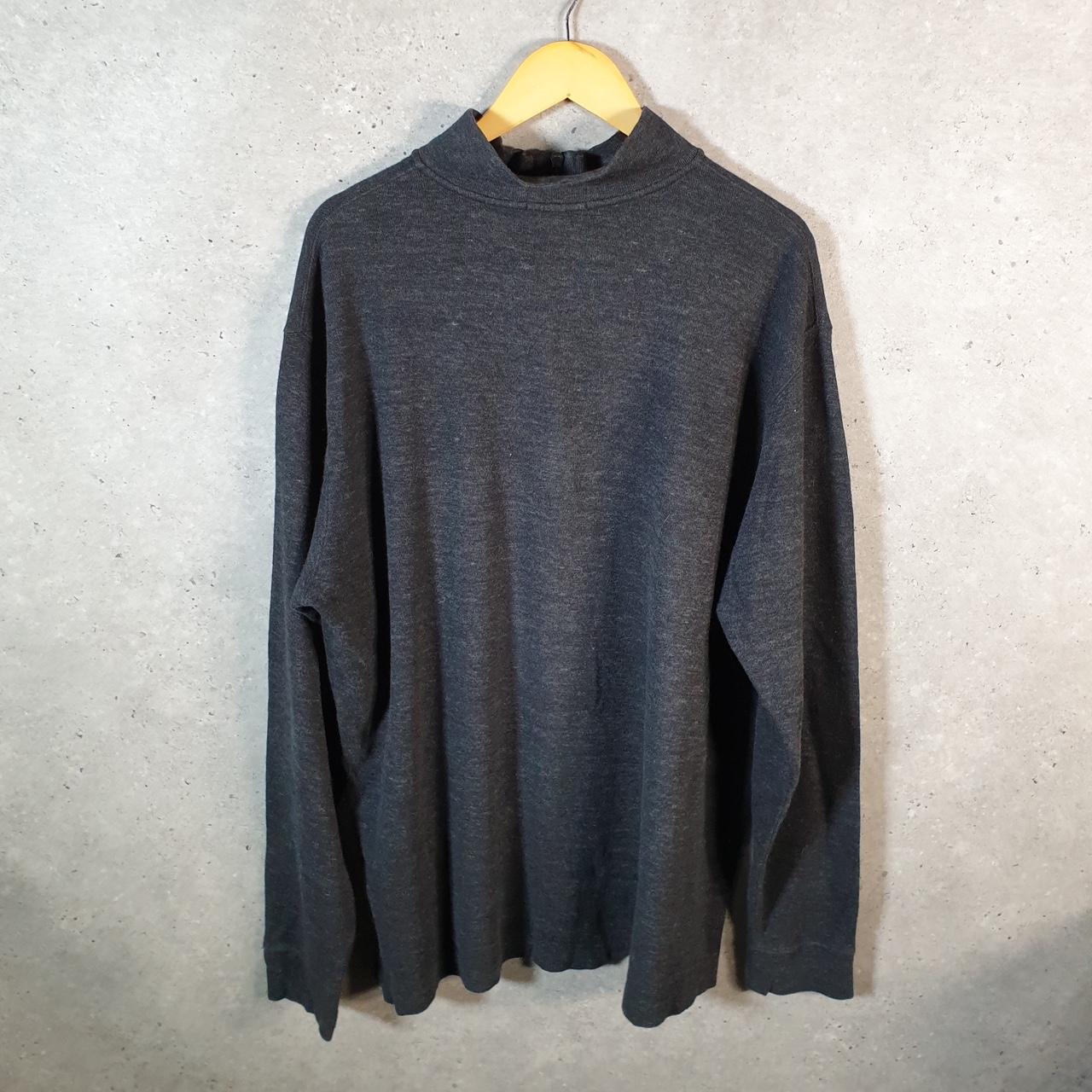 Vintage Ralph Lauren Polo 1/4 Zip Sweatshirt Men’s XL Tall Grey Cotton Pullover Pony