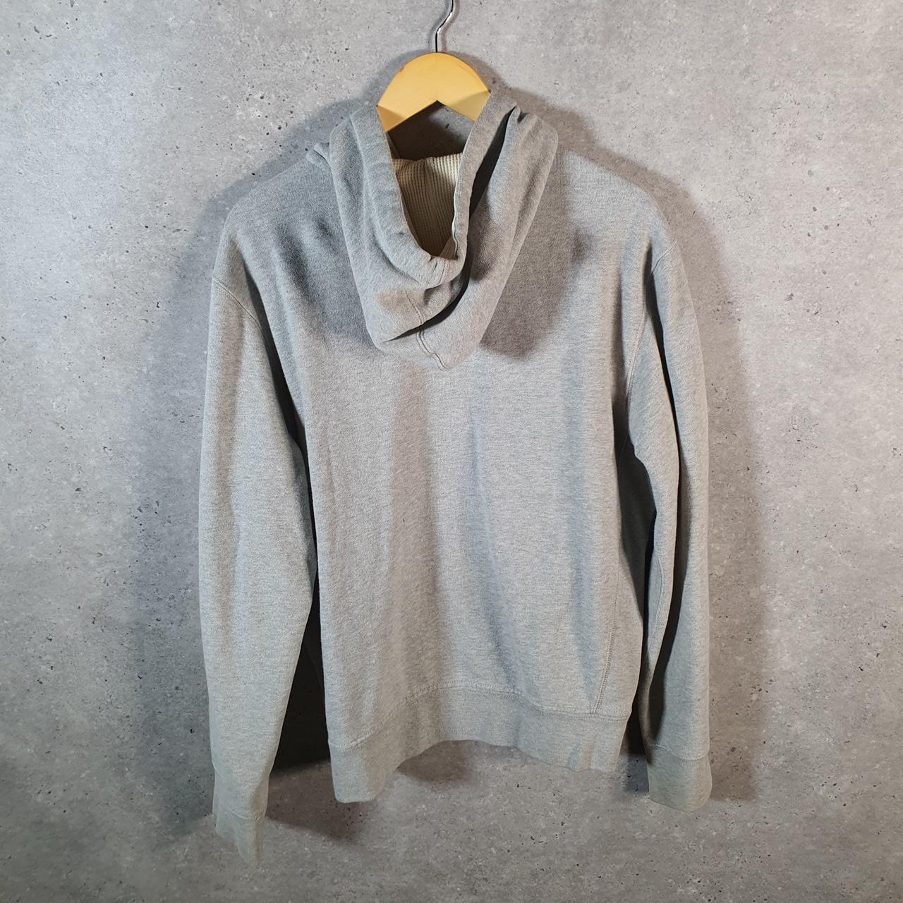 Vintage Ralph Lauren Polo Heavyweight Hoodie Men’s Large Grey Cotton Full Zip Pony