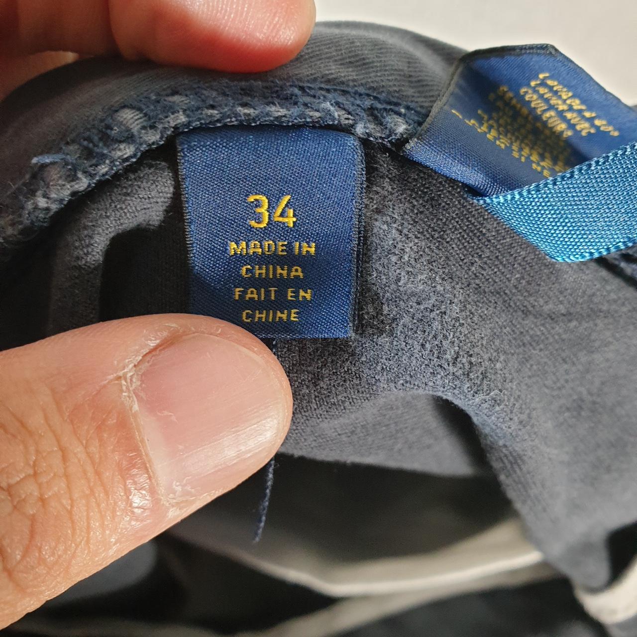 Vintage Ralph Lauren Polo Shorts Jorts Chino Cargo Men’s W34 Navy Blue Baggy Cotton