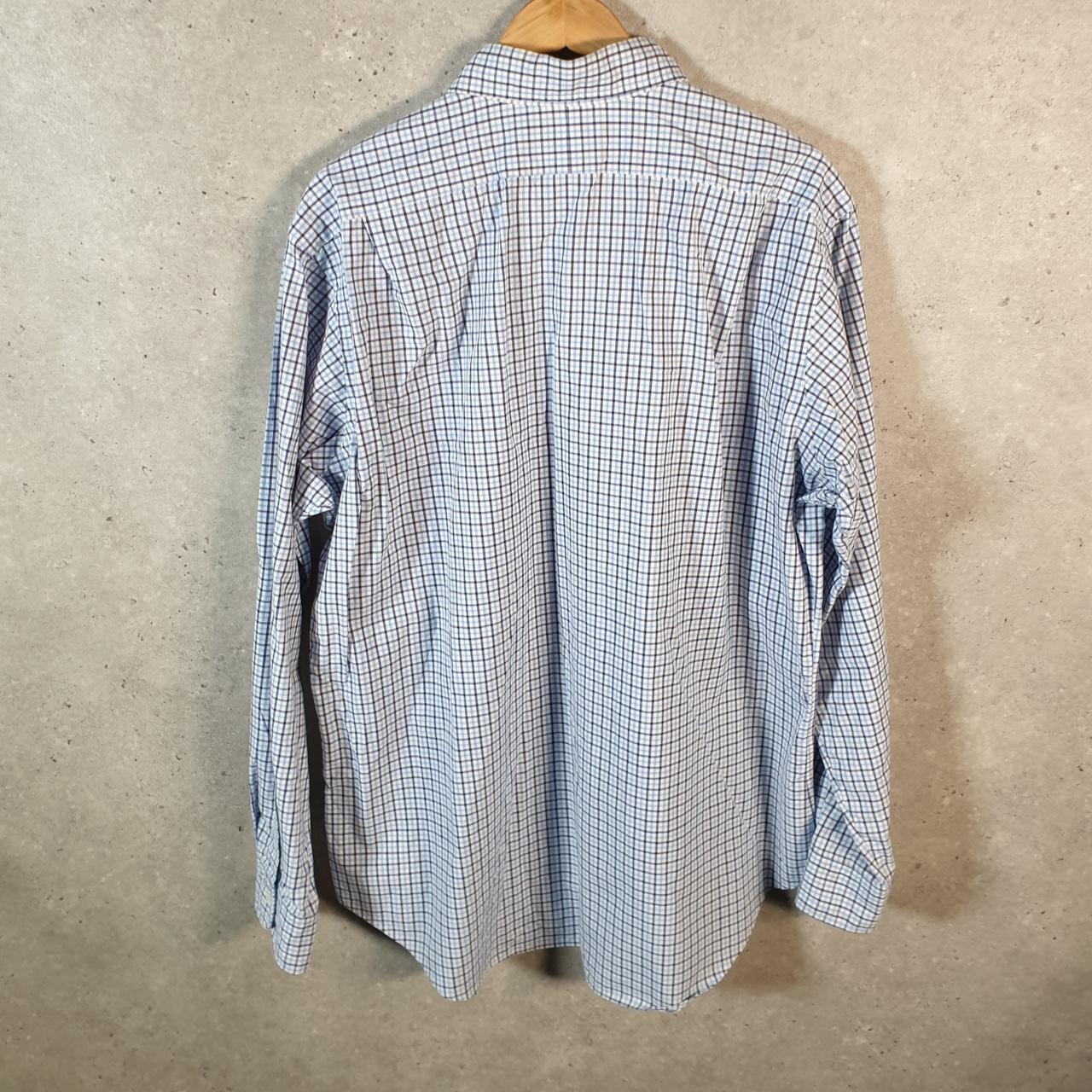 Vintage Ralph Lauren Button Down Shirt Men’s XL Blue Checkered Classic Fit Cotton Pony Big Fish Vintage