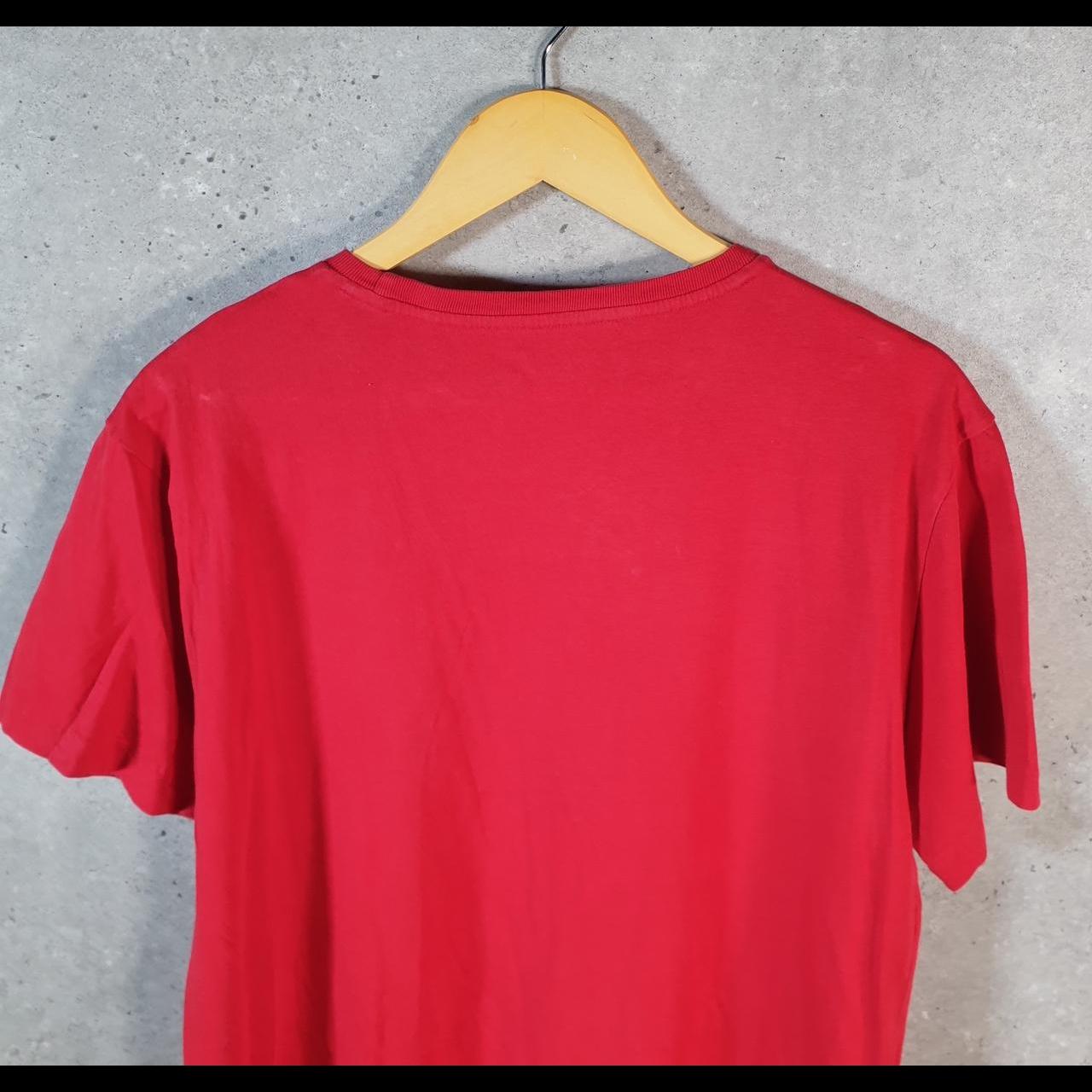 Vintage Ralph Lauren Polo T Shirt Men’s Medium Red Embroidered Classic Fit Pony C8613