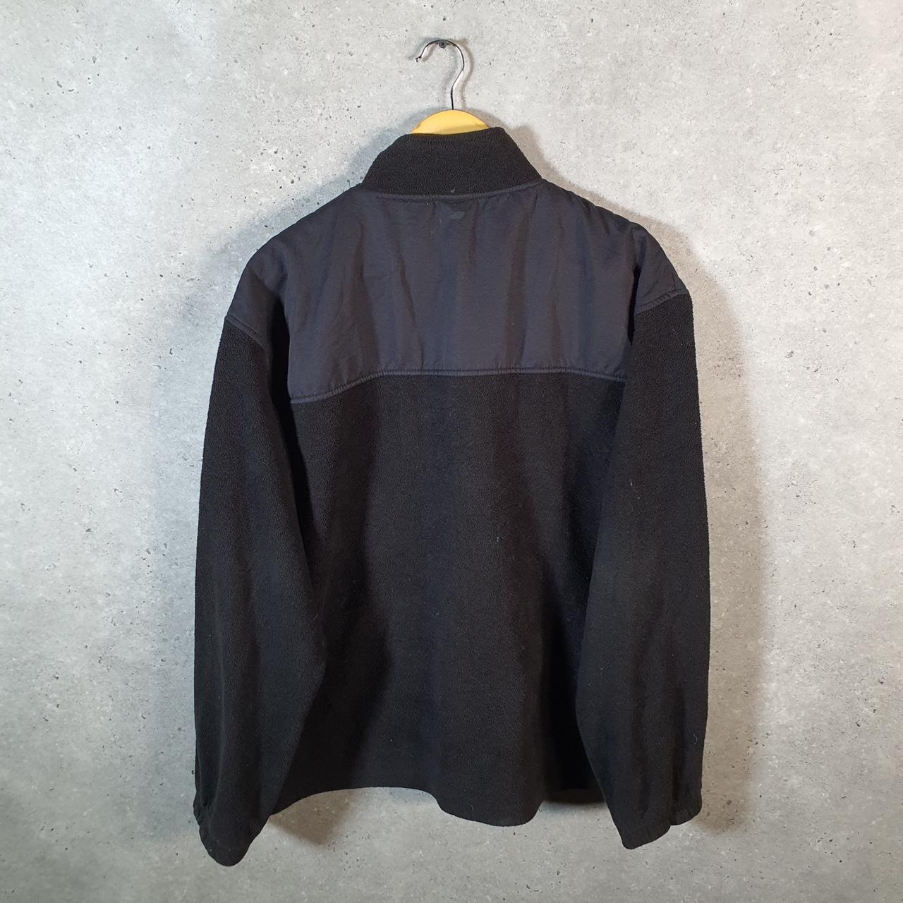 Vintage Fila Full Zip Fleece Sweatshirt Mens Large Black Embroidered Logo