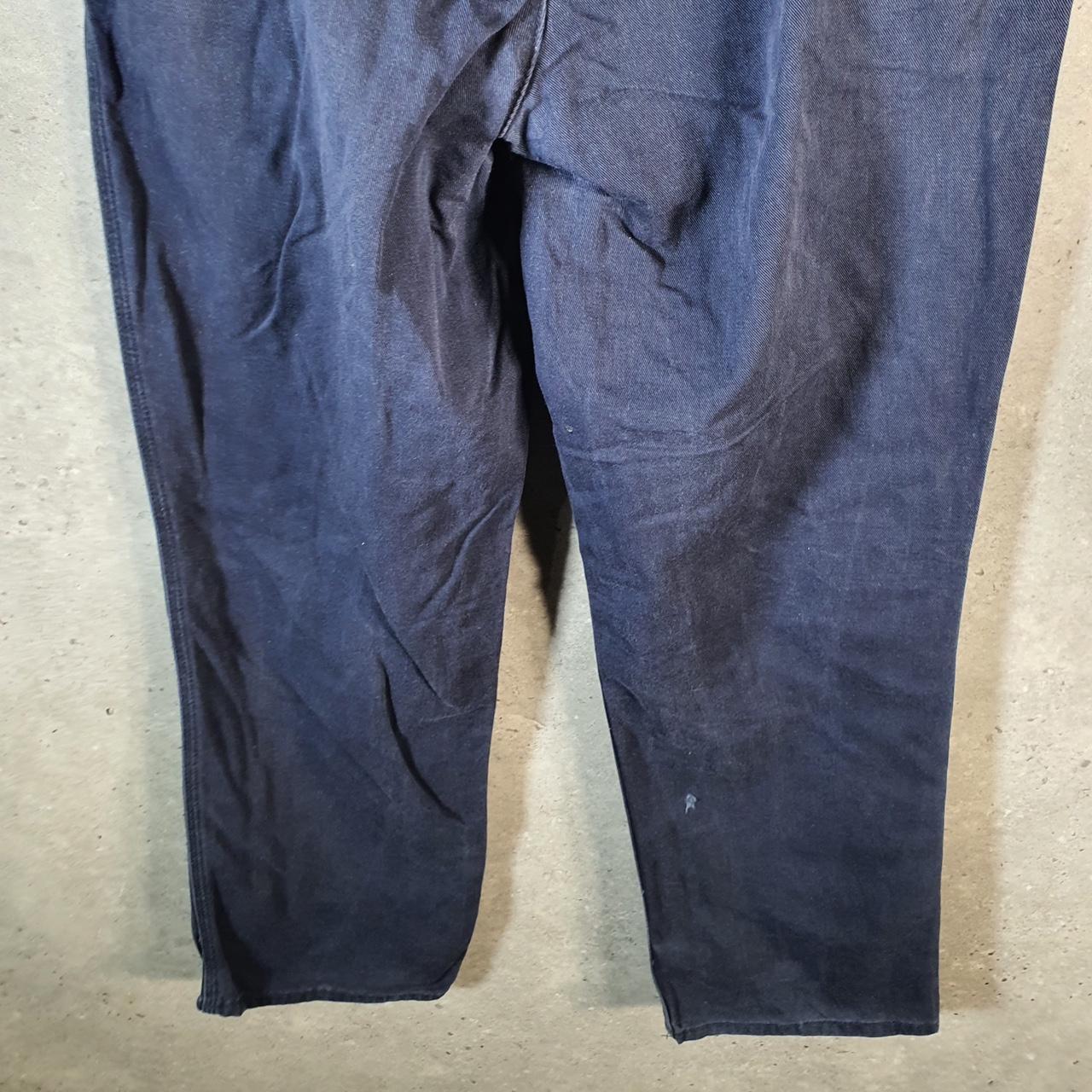 Vintage Carhartt FR Carpenter Trousers Mens W31 L30 Navy Blue Relaxed Fit Workwear USA