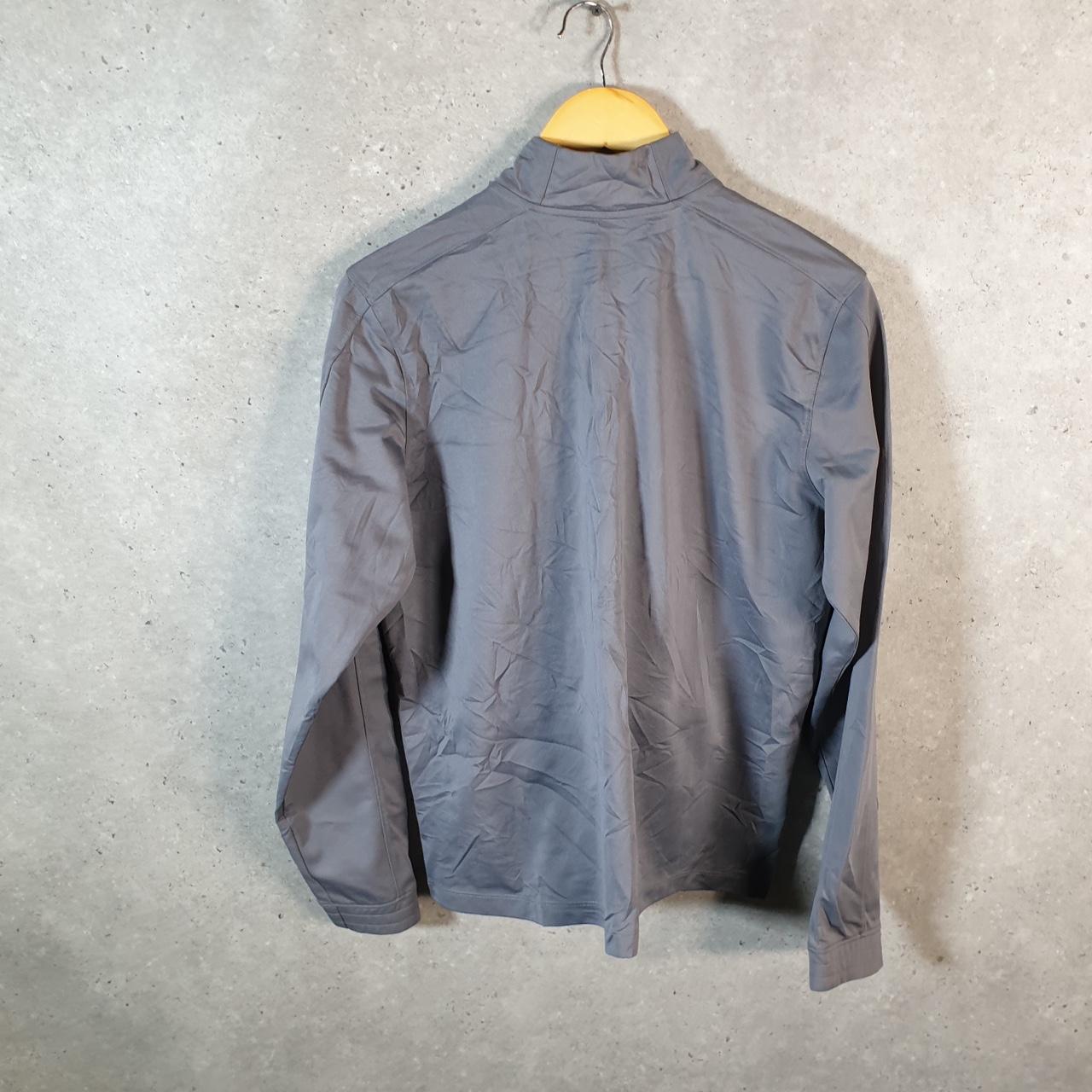 Vintage Under Armour Windbreaker Track Jacket Mens M Grey USA Full Zip