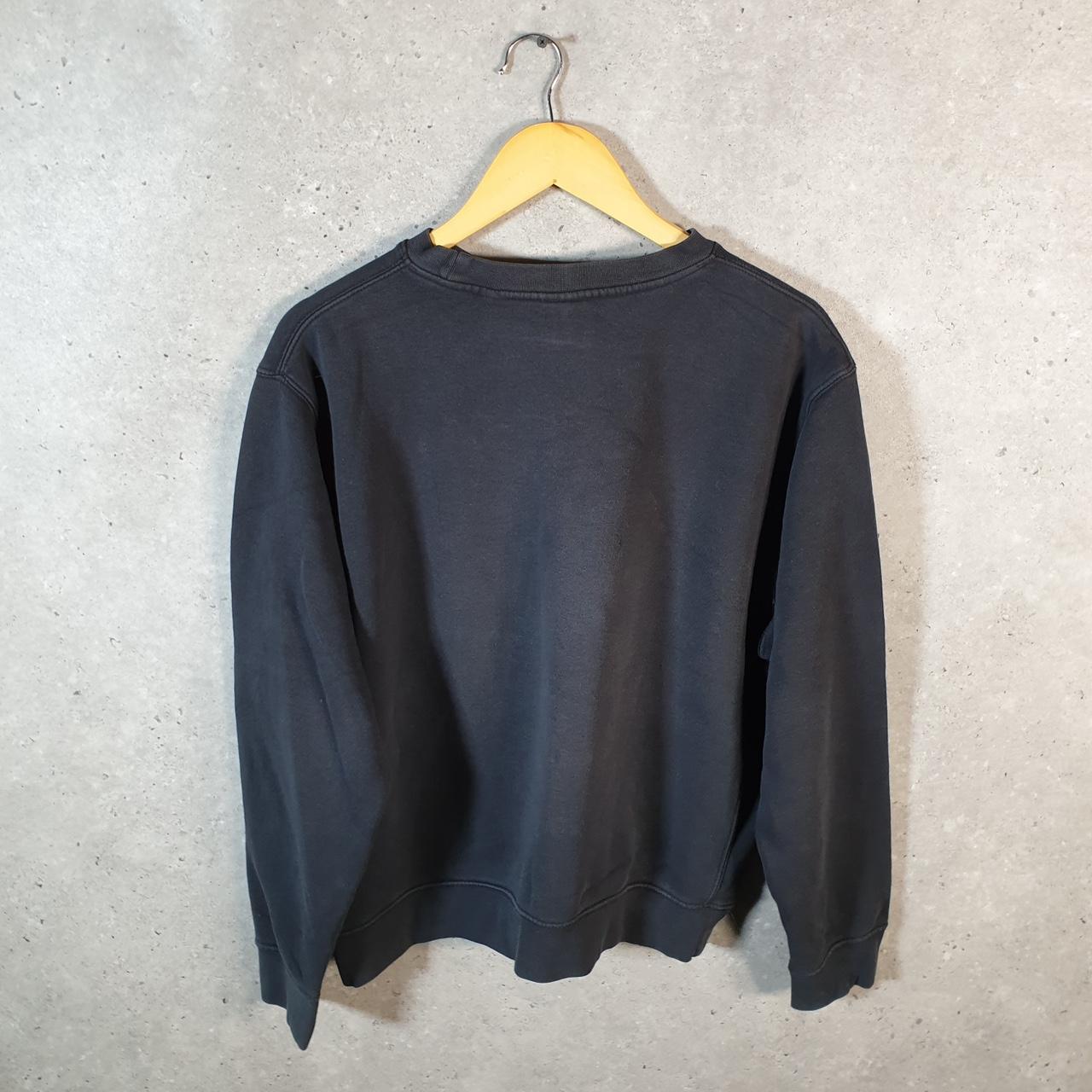 Vintage Nike Club Embroidered Sweatshirt Mens Medium Black Y2K Pullover Logo