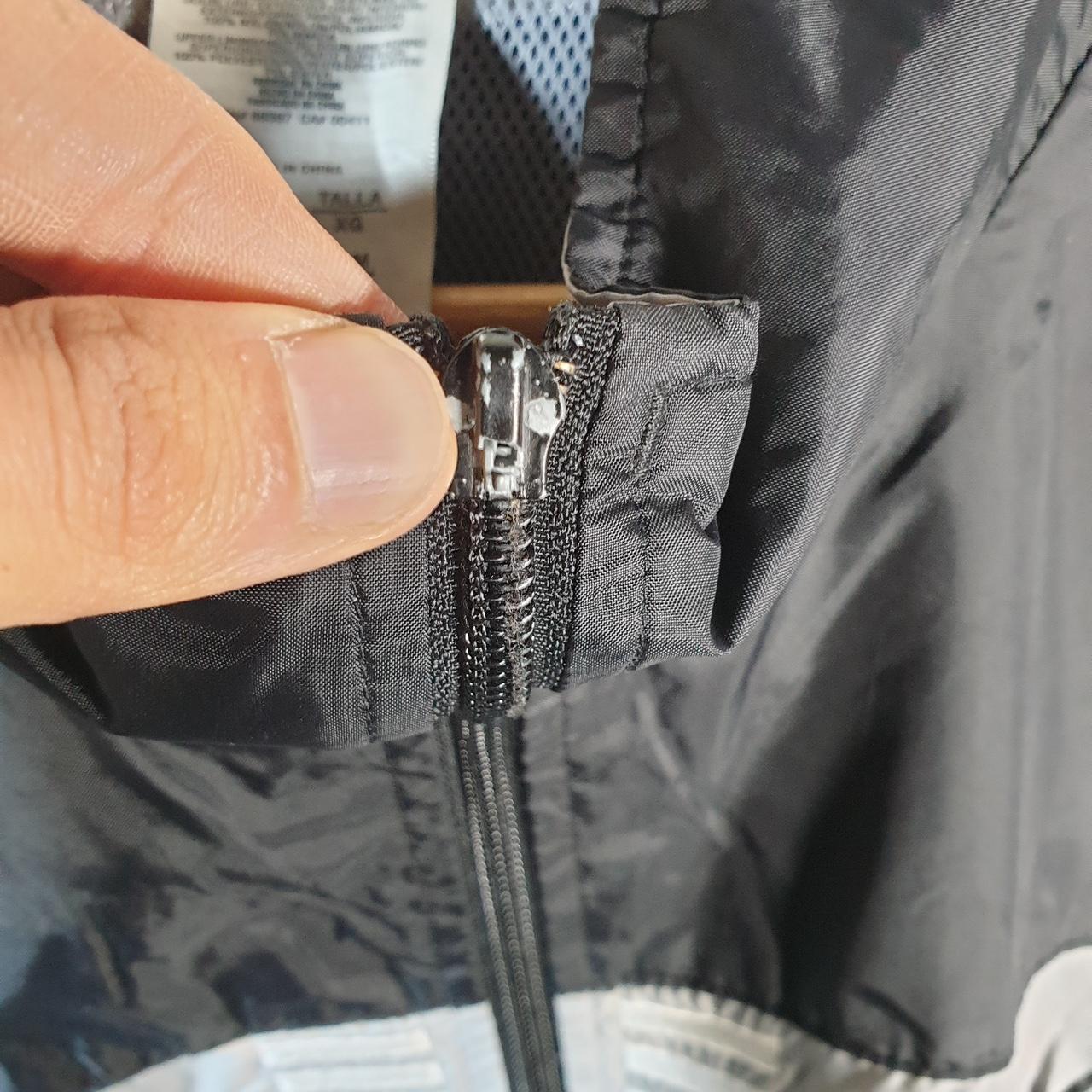 Vintage Adidas 90s Windbreaker Track Jacket Mens XL Black USA Three Stripes Full Zip