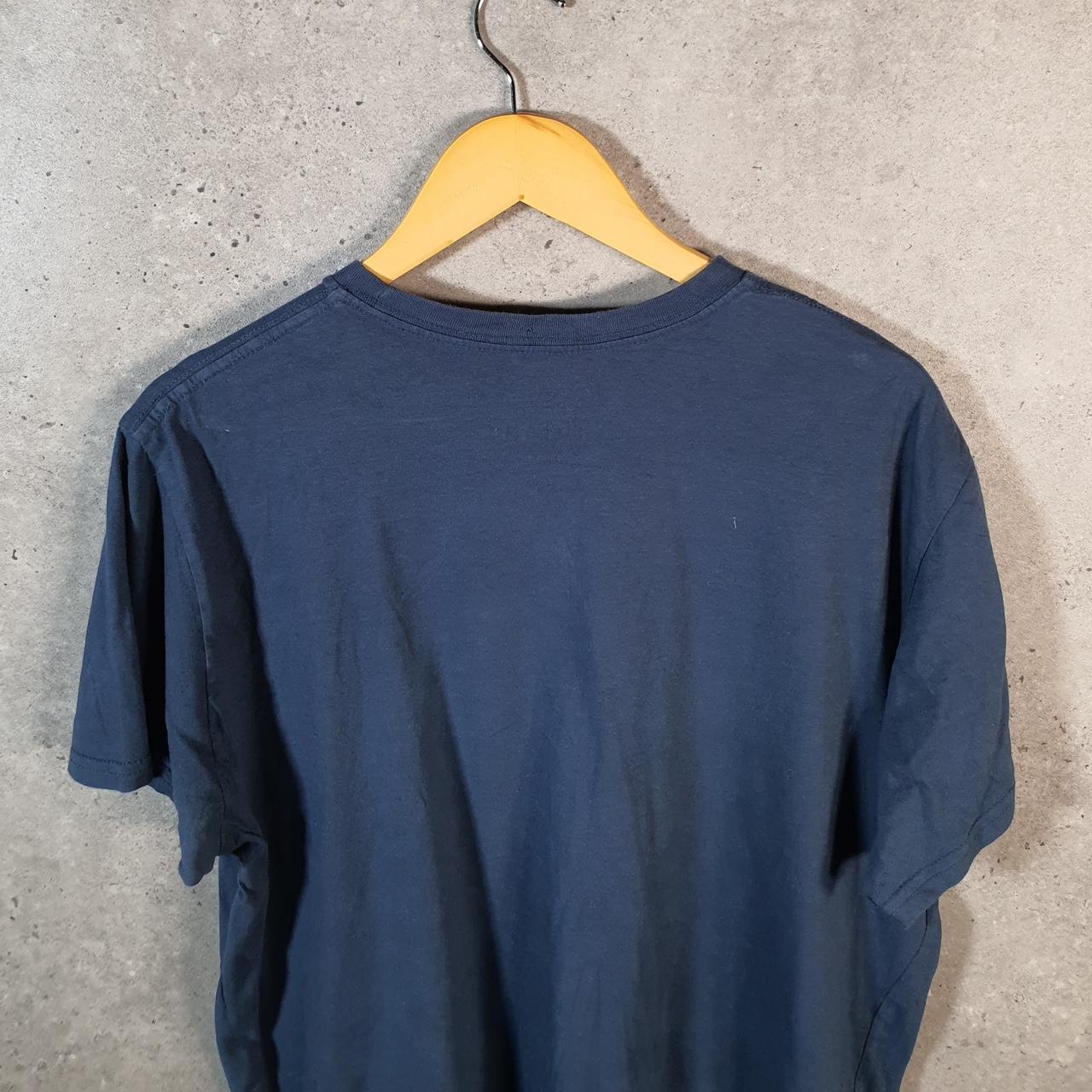 Vintage Adidas Golf Spellout T Shirt Shirt Men’s Large Blue Three Stripes Logo Athletic C9819