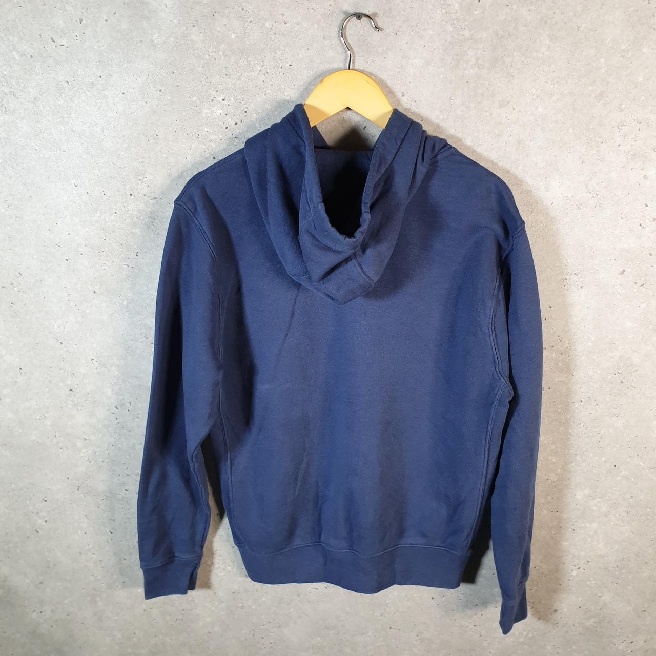 Vintage Nike Club Embroidered Hoodie Men’s Small Navy Blue Swoosh Y2K Pullover