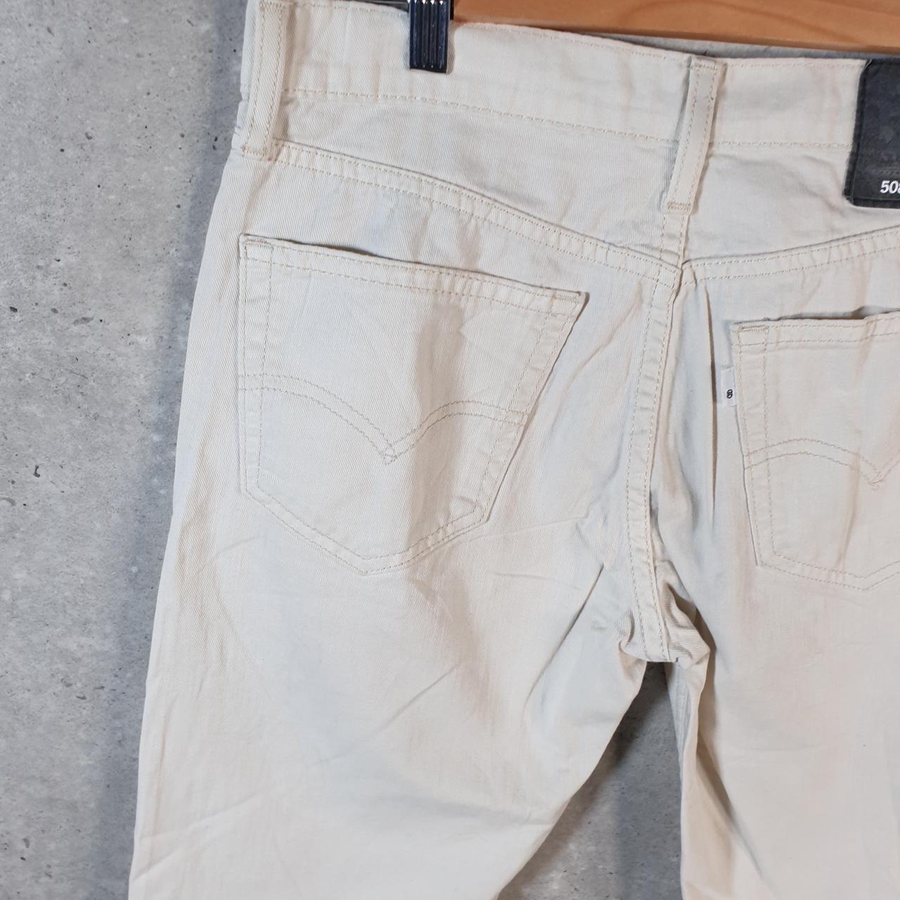 Vintage Levi’s 508 Baggy Shorts Jorts Cargo Mens W29 Beige Relaxed Denim