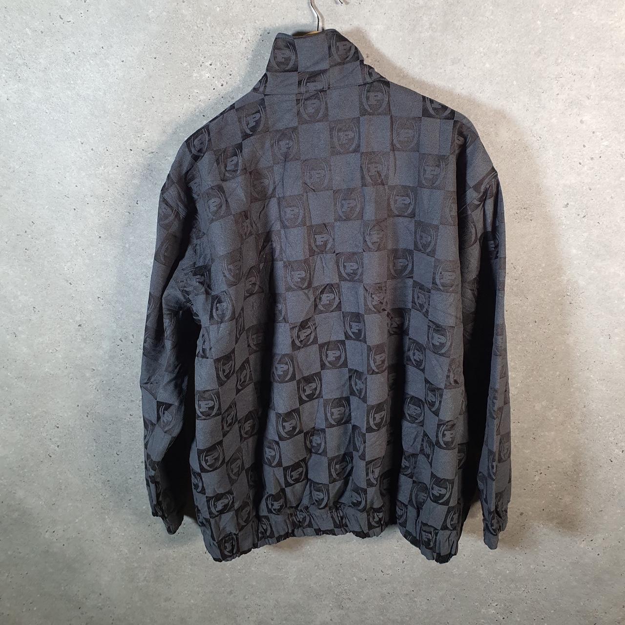 Vintage Piko Fleece Jacket Mens Large 2XL Grey Hawaii Surfing Skate USA Winter Fur