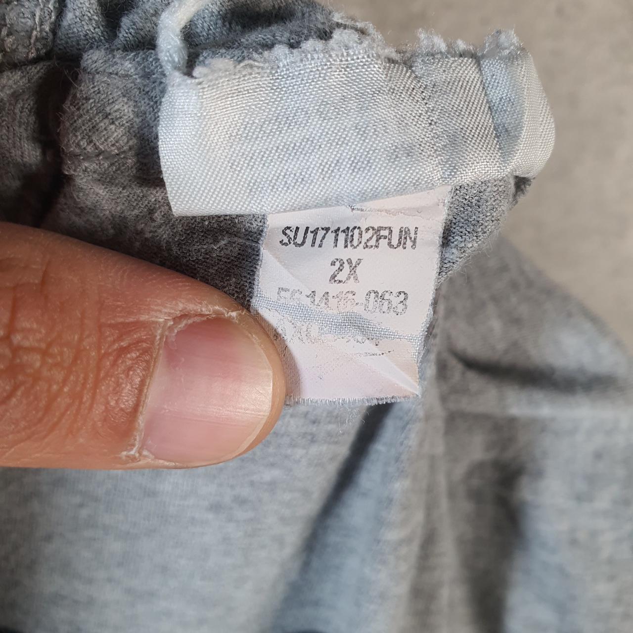 Vintage Nike Club T Shirt Men’s 2XL Spellout Grey Swoosh Athletic