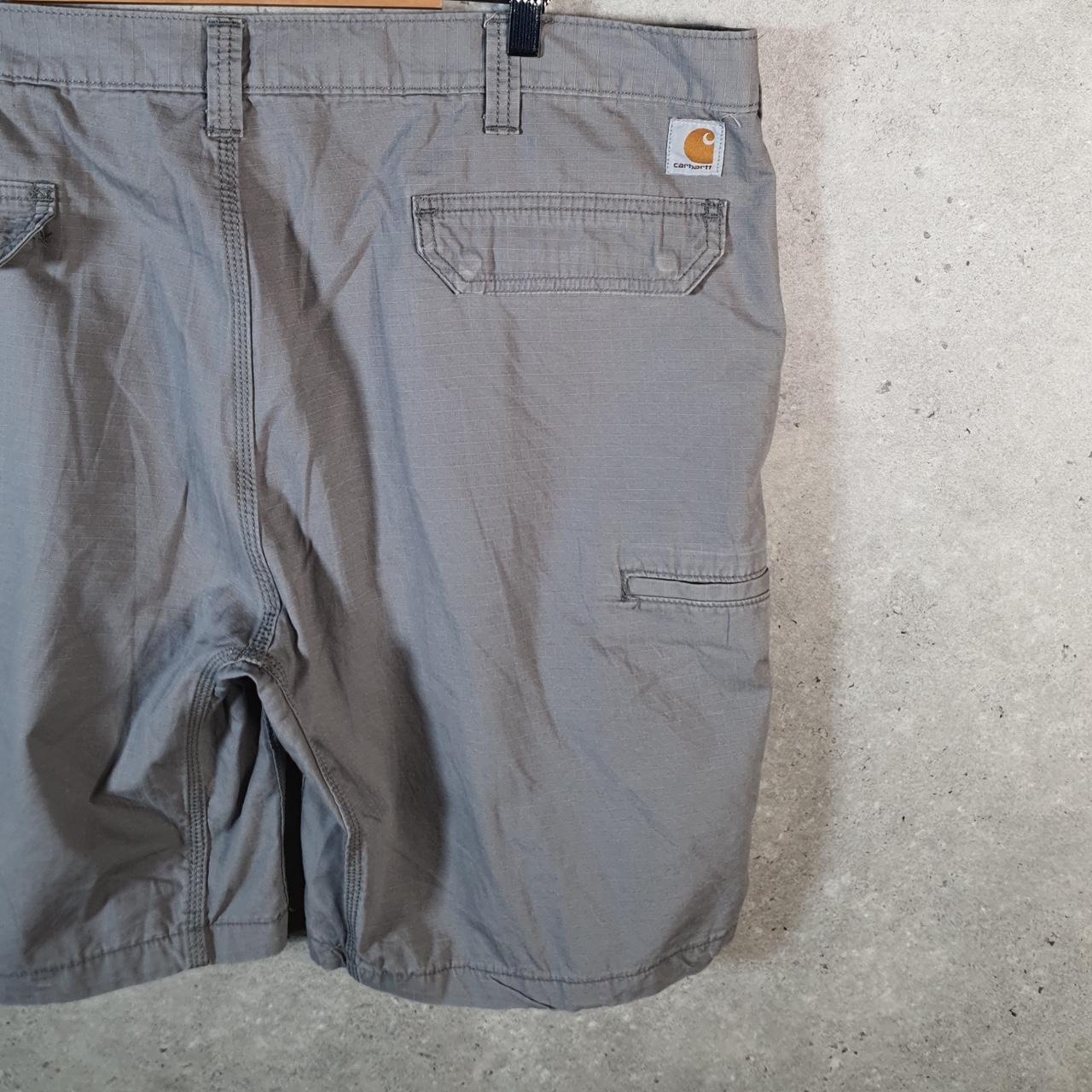 Vintage Carhartt Baggy Carpenter Shorts Jorts Cargo Men’s W44 Grey Relaxed Fit Workwear Big Fish Vintage